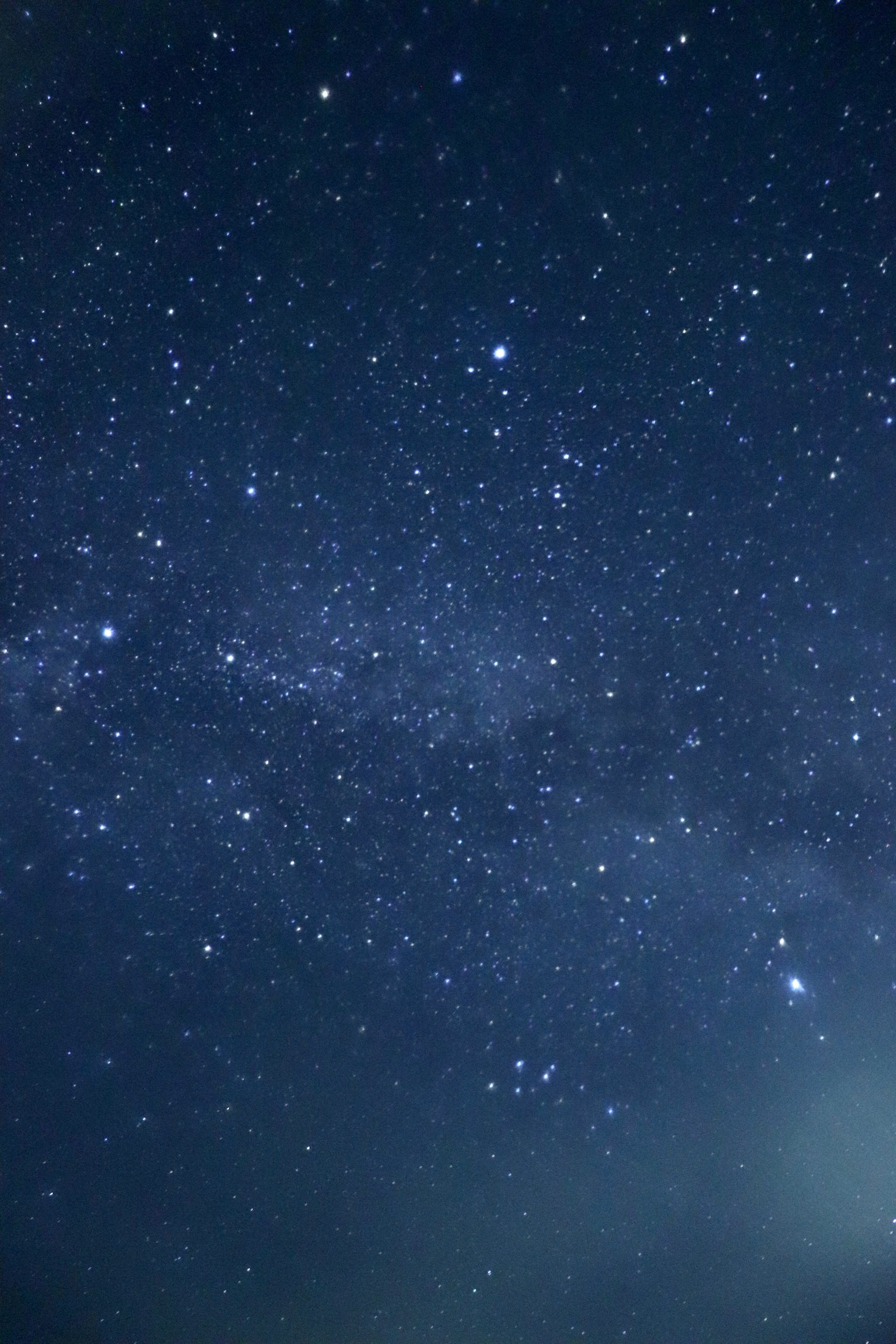 美丽的星空，蓝色背景上闪烁着无数星星