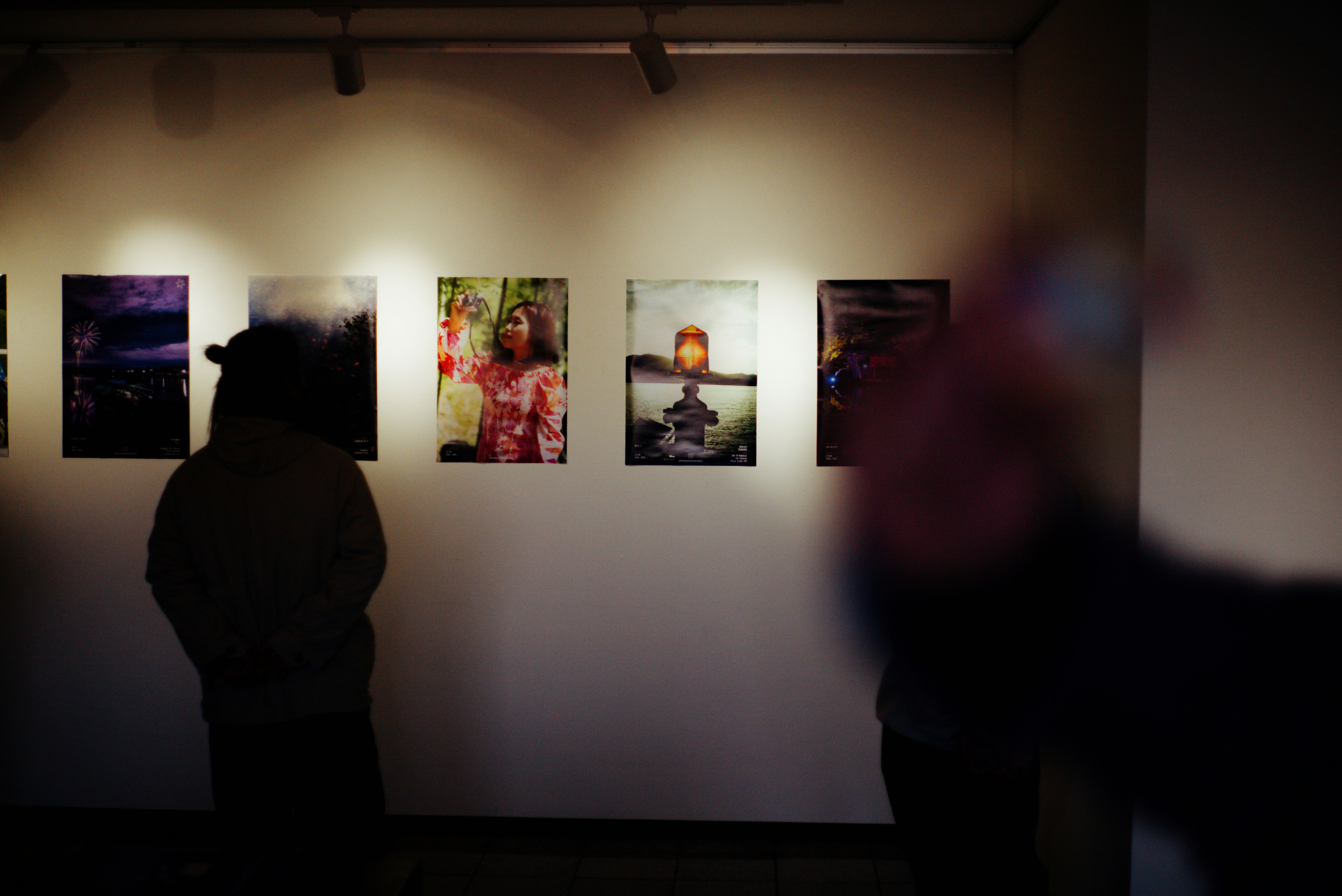 poster artworks on a gallery wall in Nara