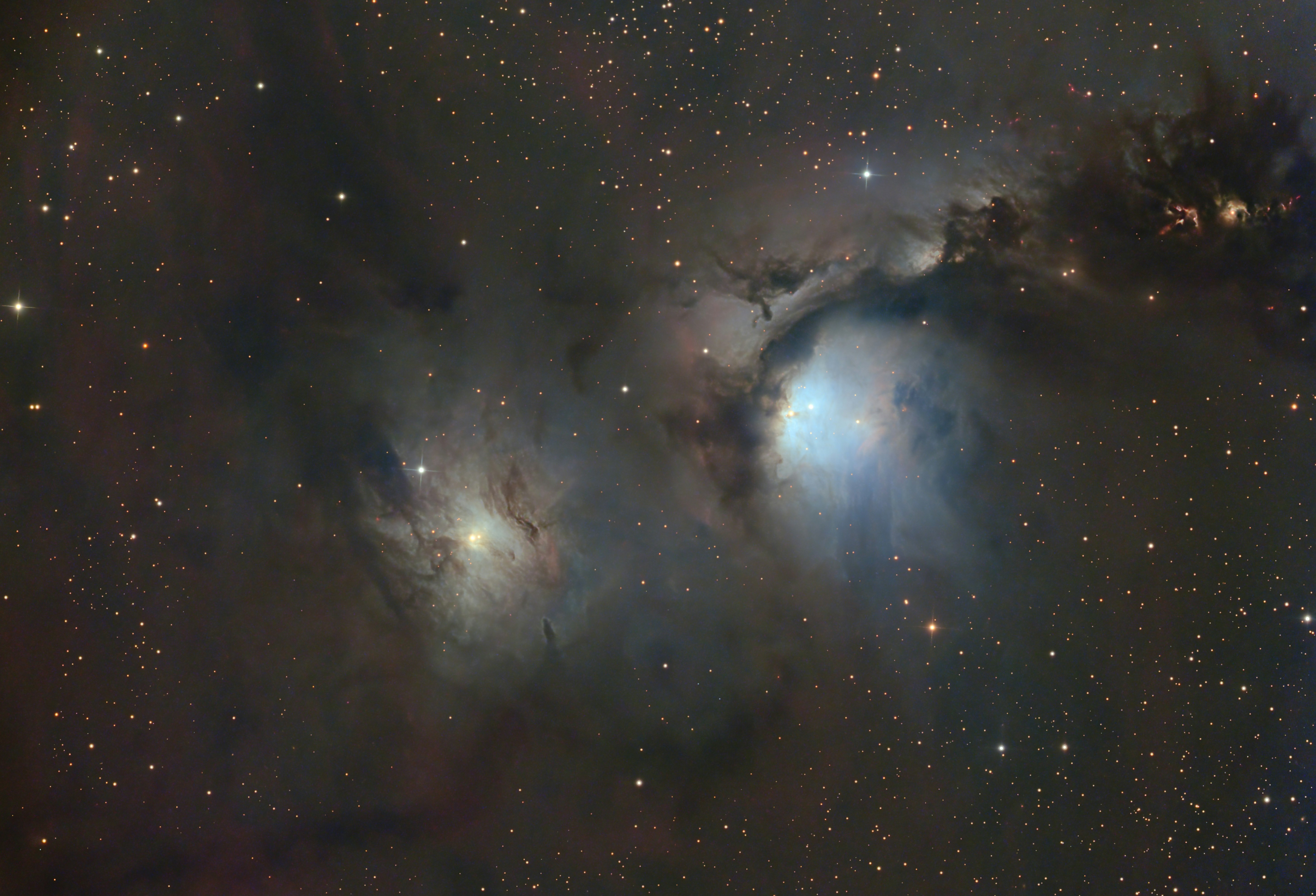 M78星雲の天体写真（オーストラリアのSiding Spring）