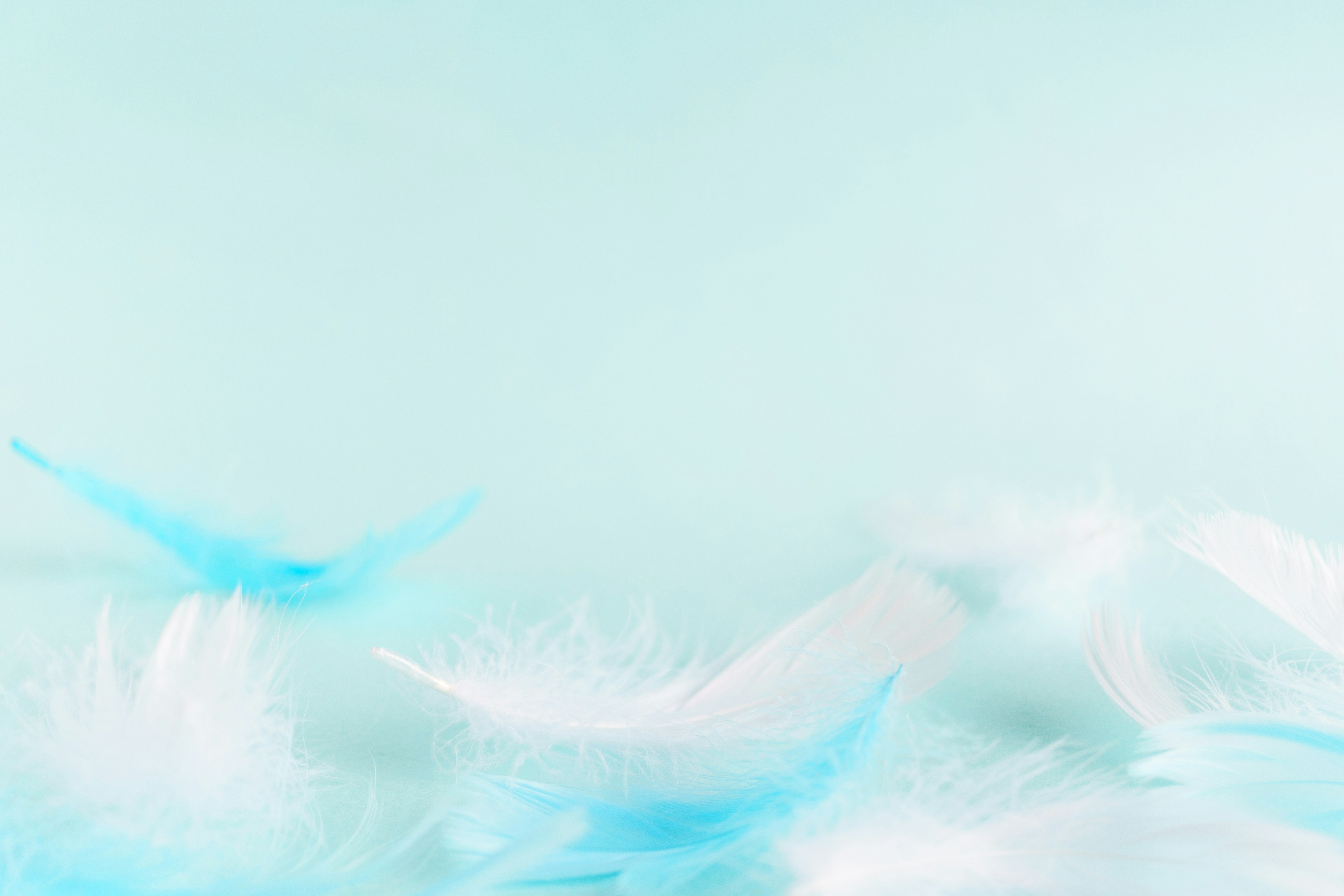 abstract light expression with blue haze