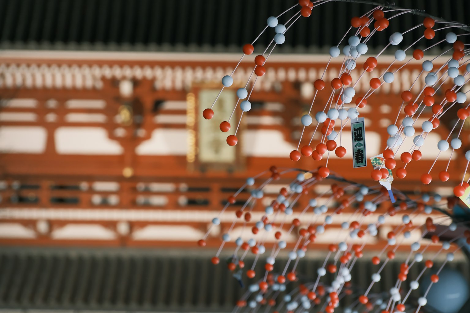 實驗室中的紅白分子模型