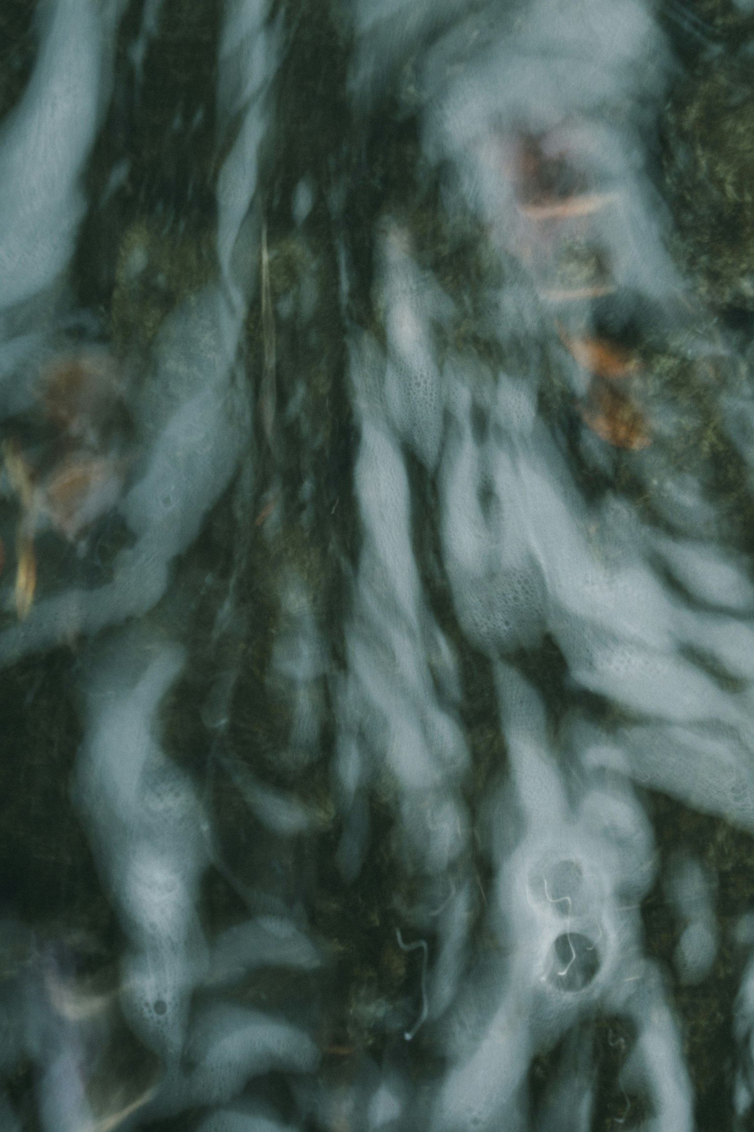Abstract pattern of ripples and colors reflected on water surface