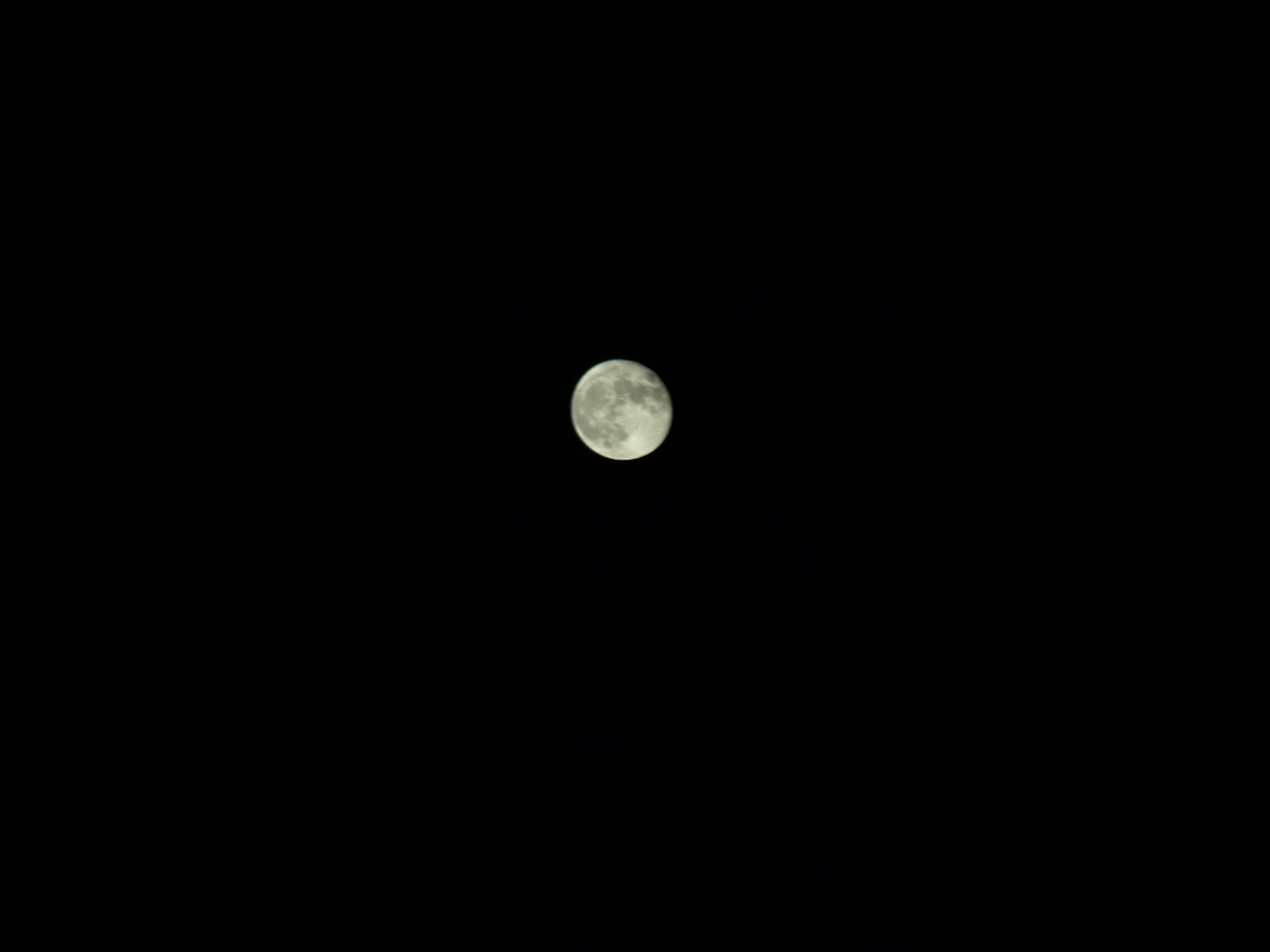 明亮的月亮漂浮在黑暗的夜空中