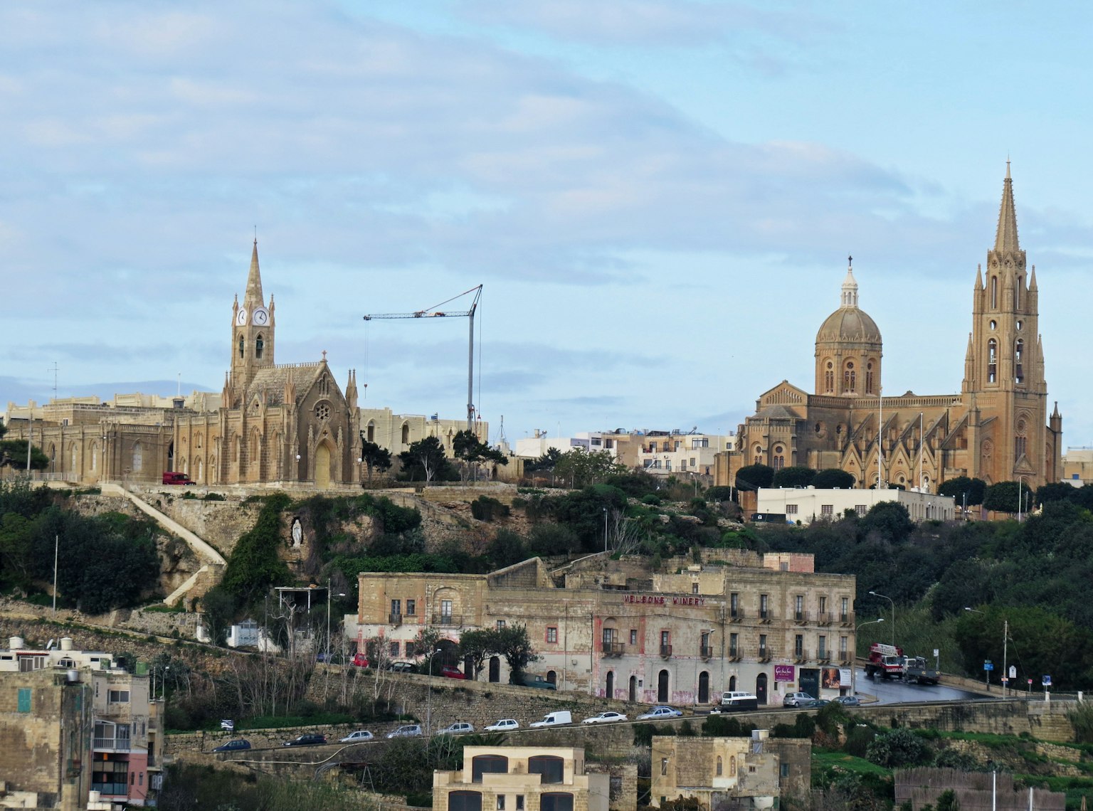 Scenic view of Malta featuring historic buildings