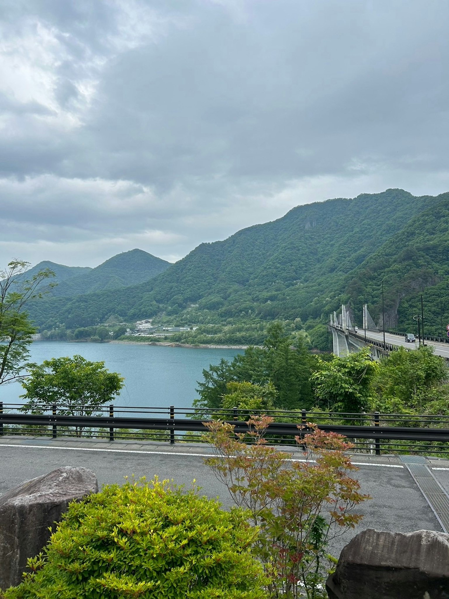 湖泊被群山環繞的風景郁郁蔥蔥的綠樹和寧靜的水面