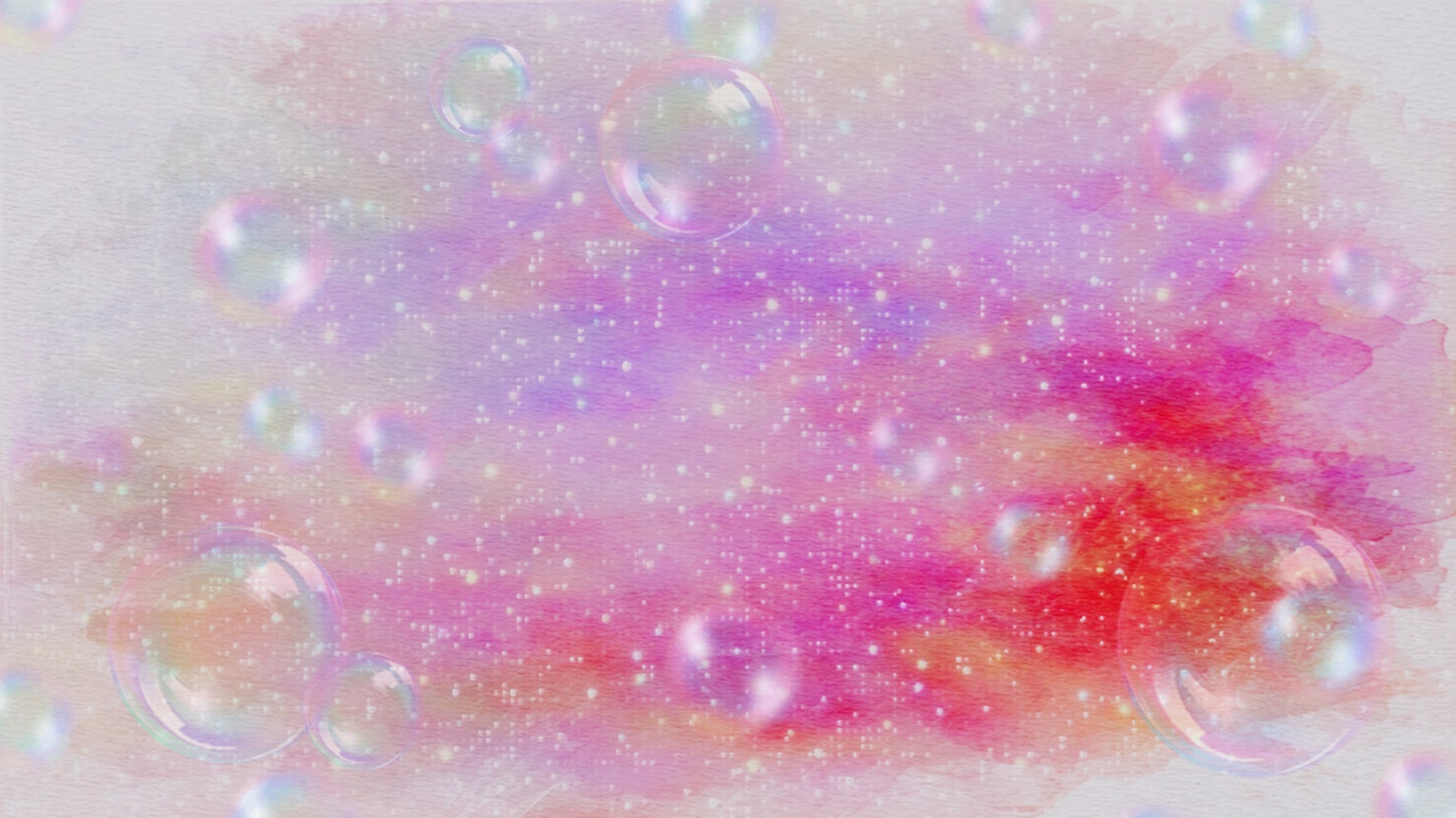 Un fond rêveur avec des dégradés de rose et de violet doux et des bulles flottantes