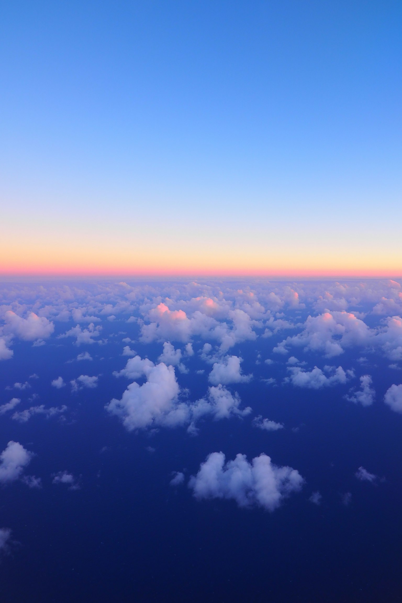 美麗的藍天和雲朵的風景