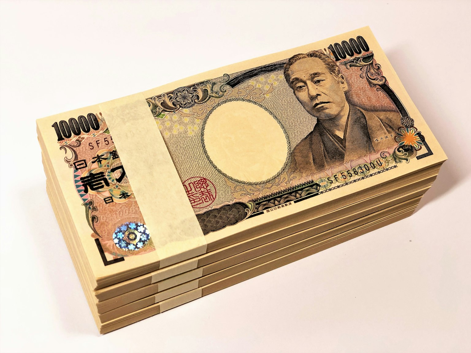 Mazzo di banconote da 10.000 yen giapponesi