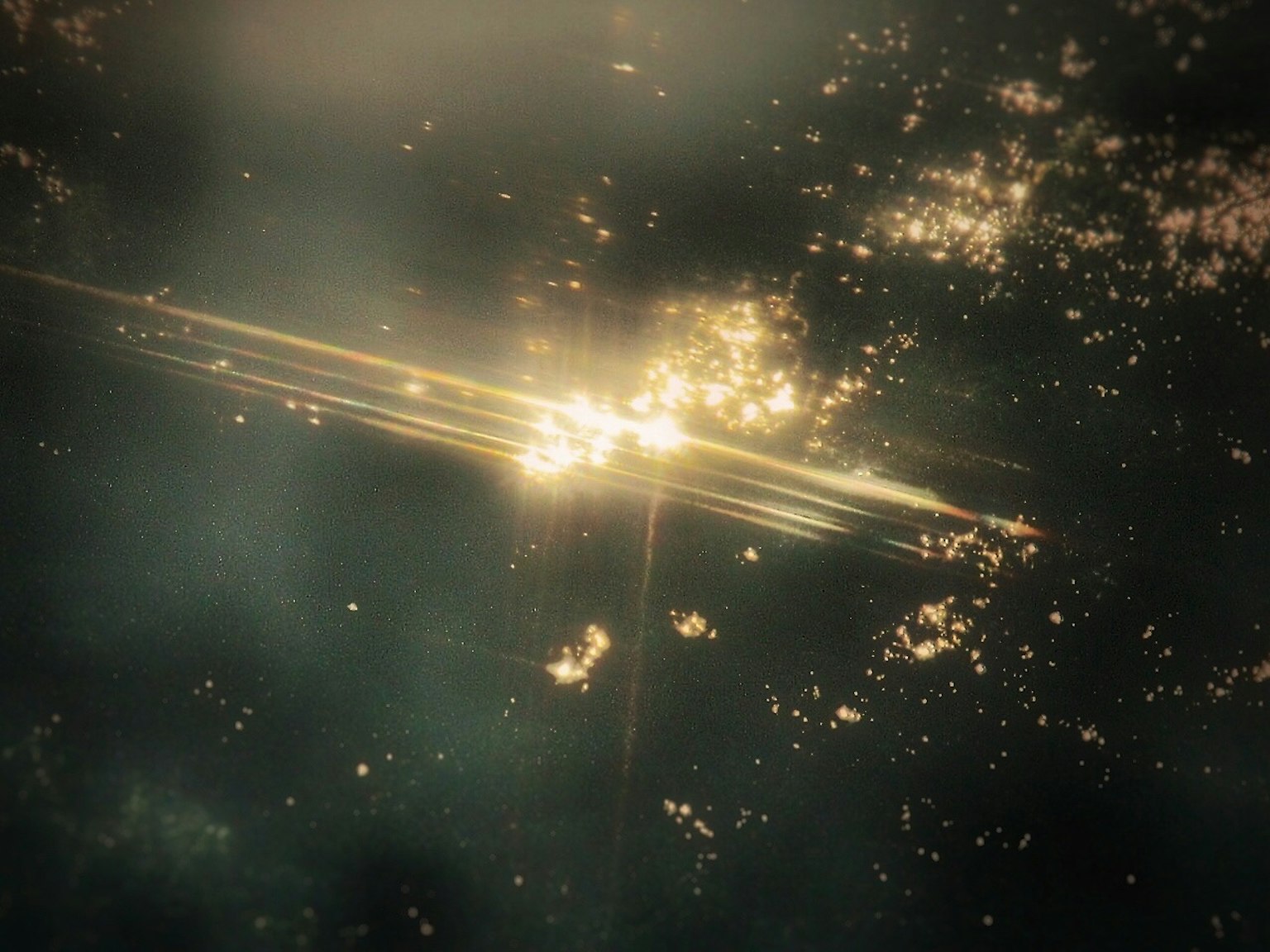 Imagen impresionante del espacio con brillo de estrellas y fondo oscuro