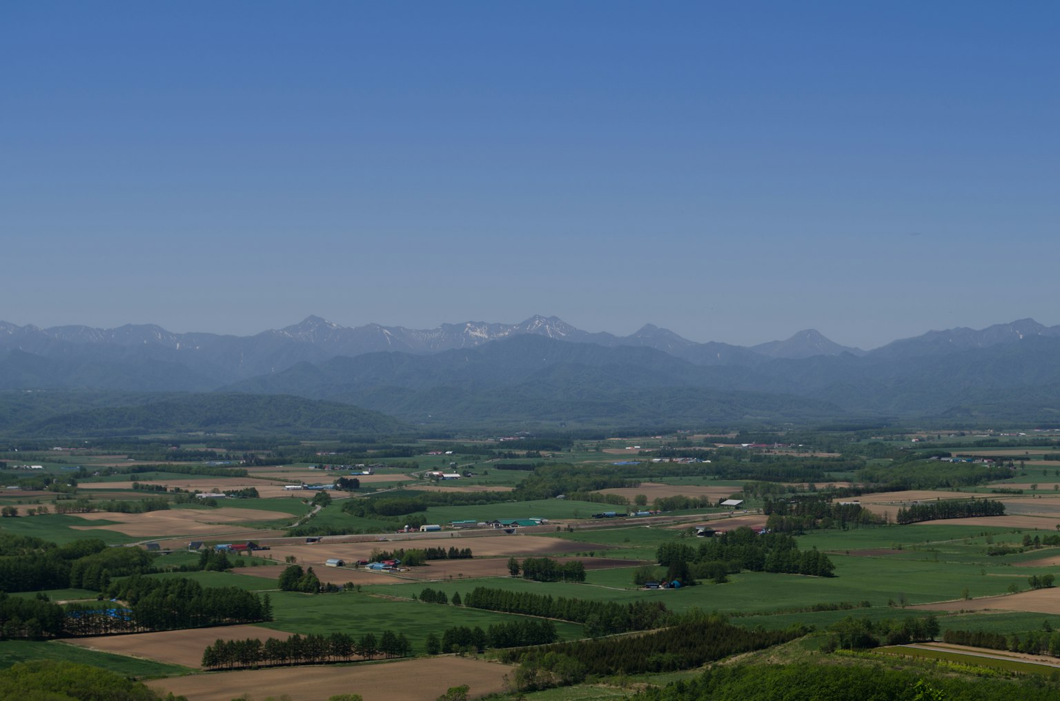 Beautiful mountains with a vast green landscape
