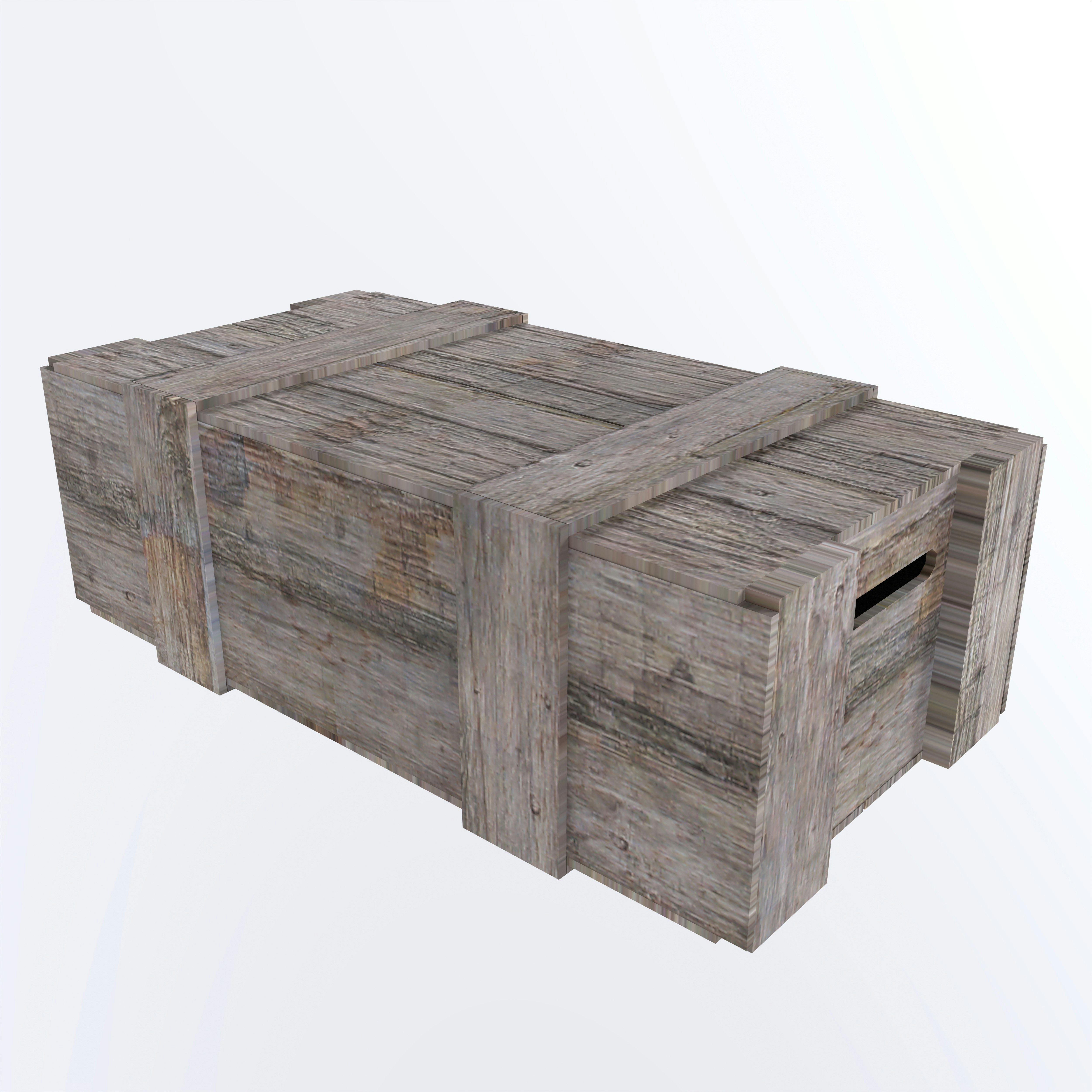 Nahaufnahme einer Holzkiste