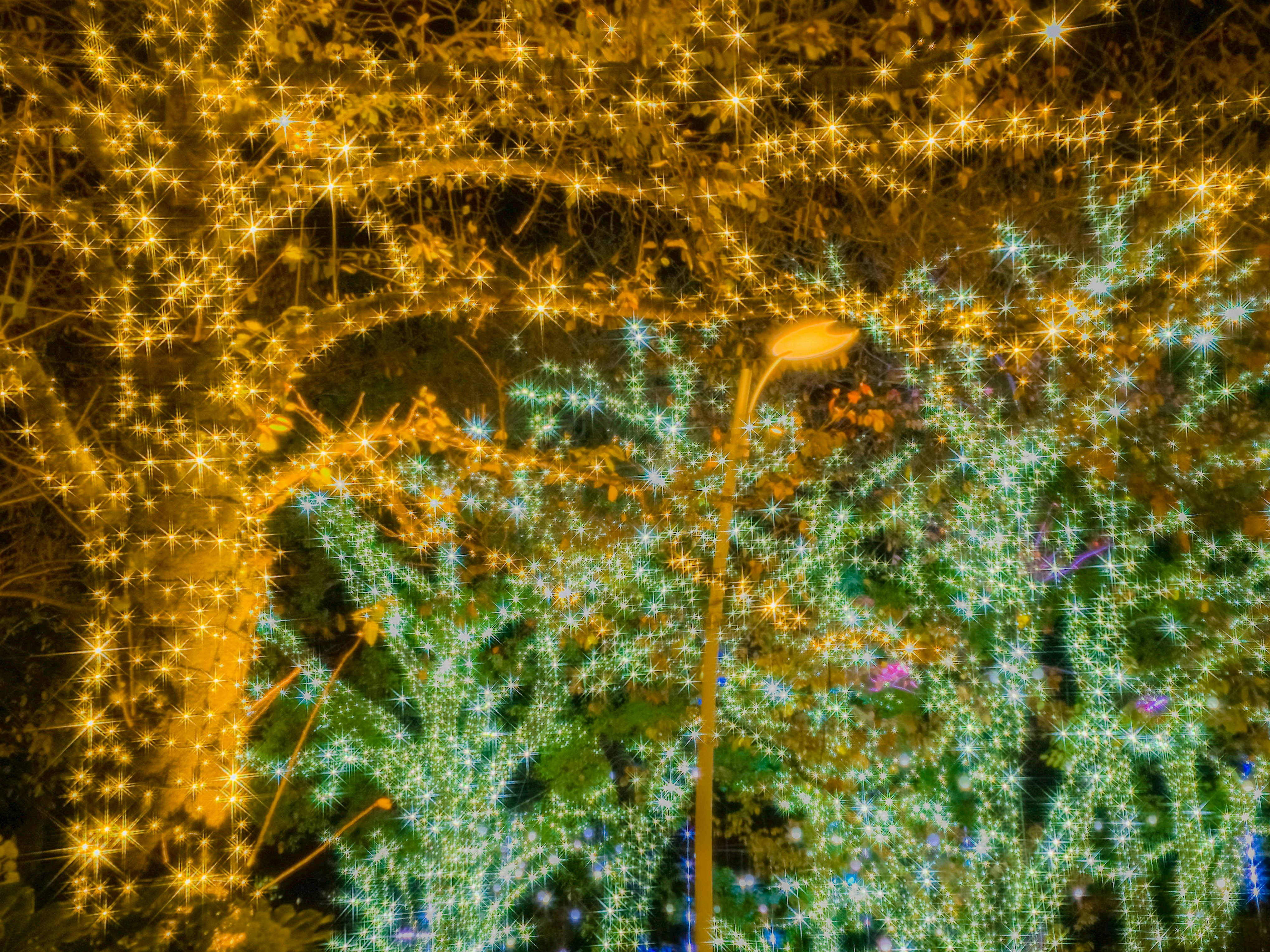 Winterliche Beleuchtung bei Hibiya Midtown