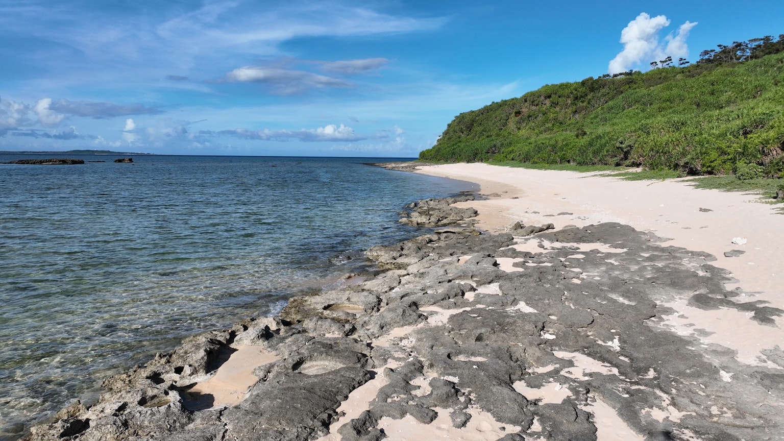 Schöner Strand mit klarem Meerblick