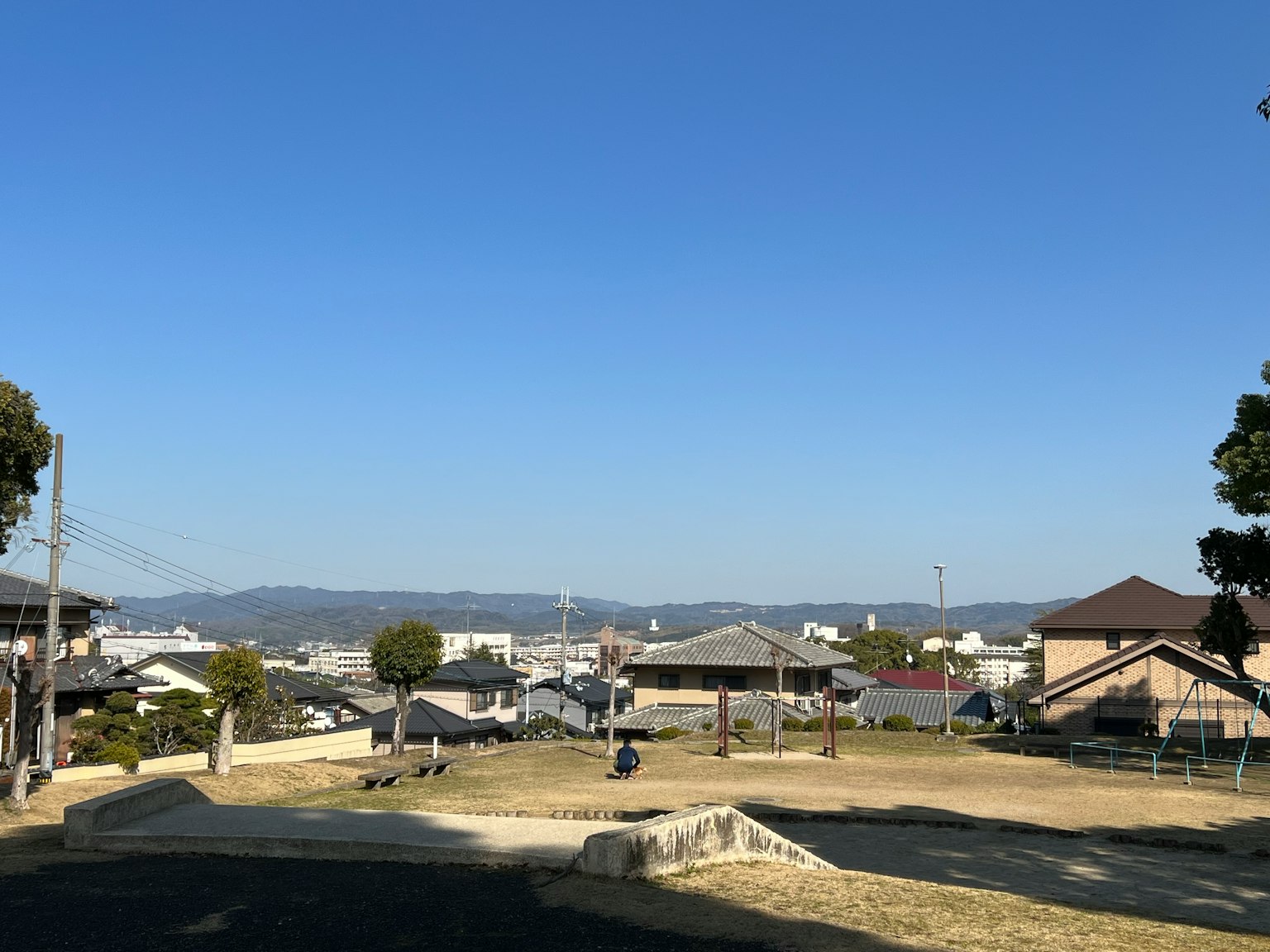 公園視圖，晴空和住宅區
