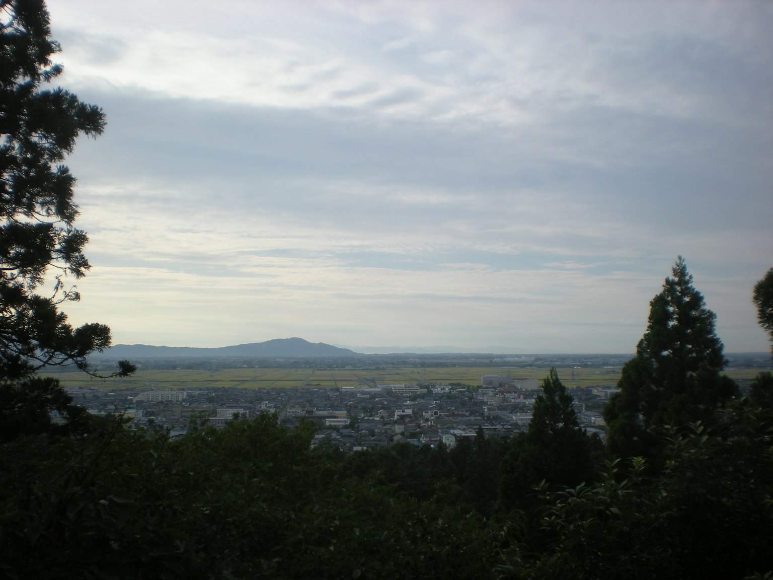 山脈和廣闊平原的風景