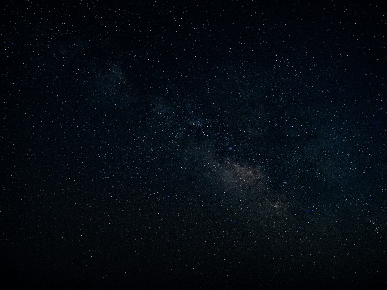 夜空中无数星星和银河的美丽景观
