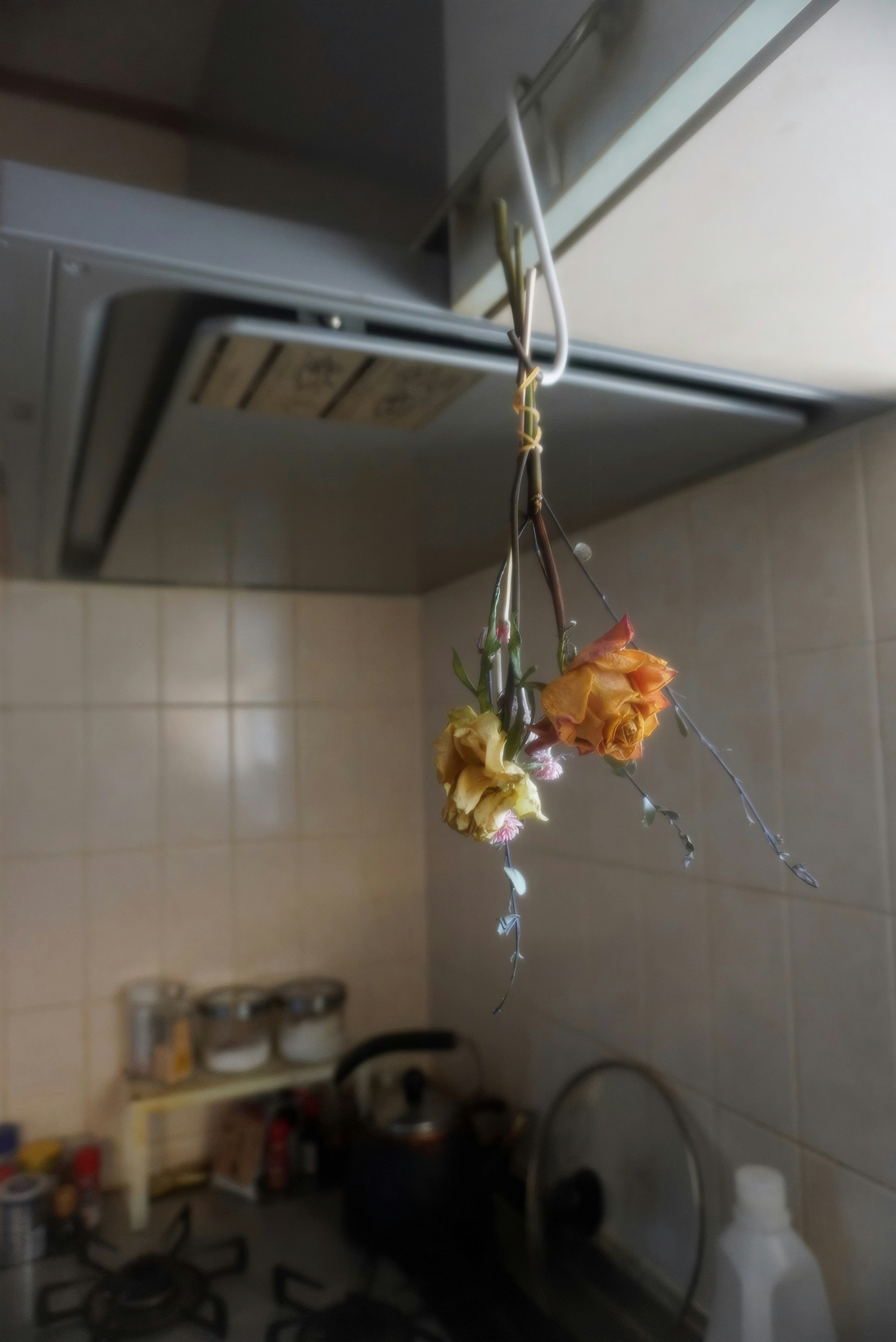 毕业花束制成的干花吊饰