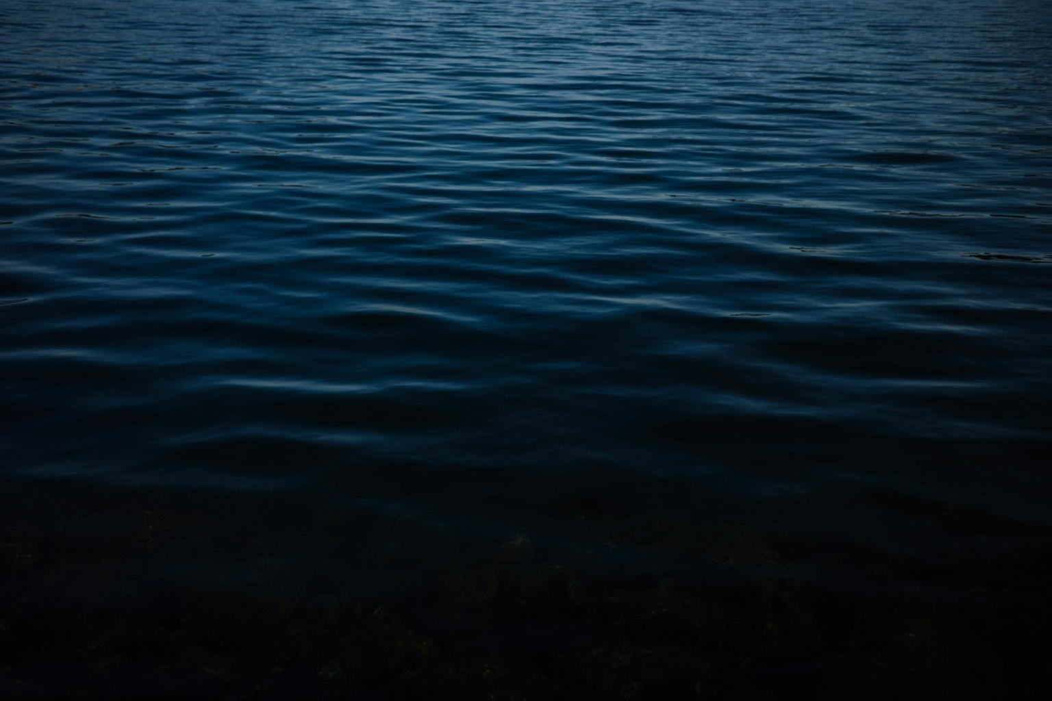 Immagine di una superficie d'acqua scura con leggere onde