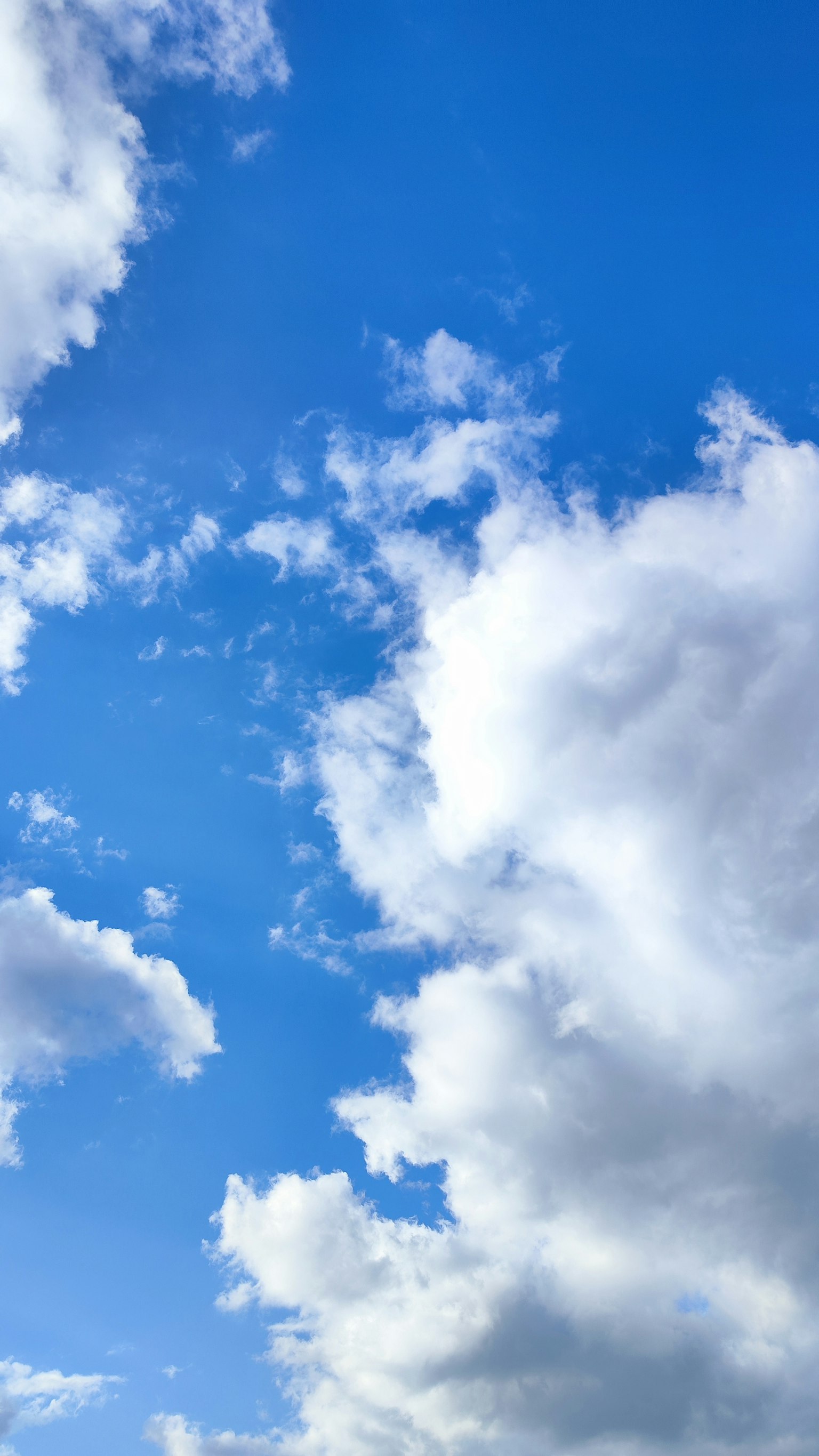 A beautiful landscape featuring a blue sky and white clouds