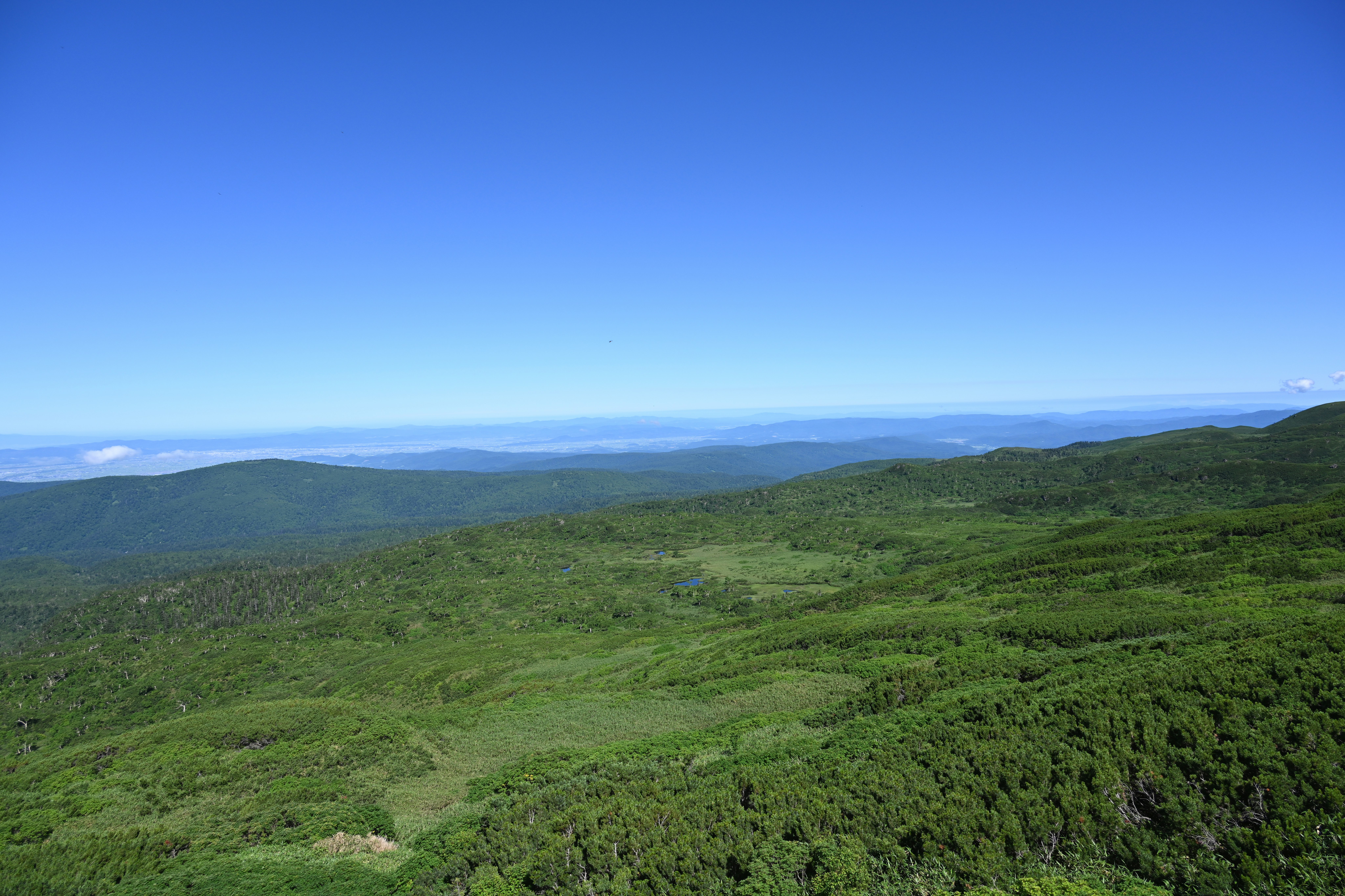 cordilleras onduladas y gran naturaleza verde
