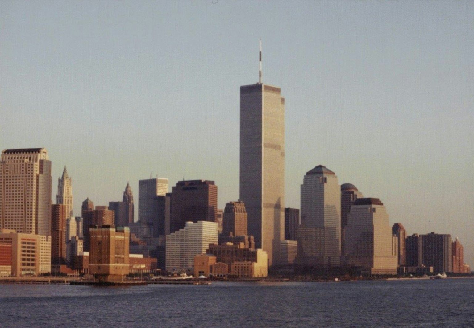 Skyline de Manhattan avec les bâtiments du World Trade Center