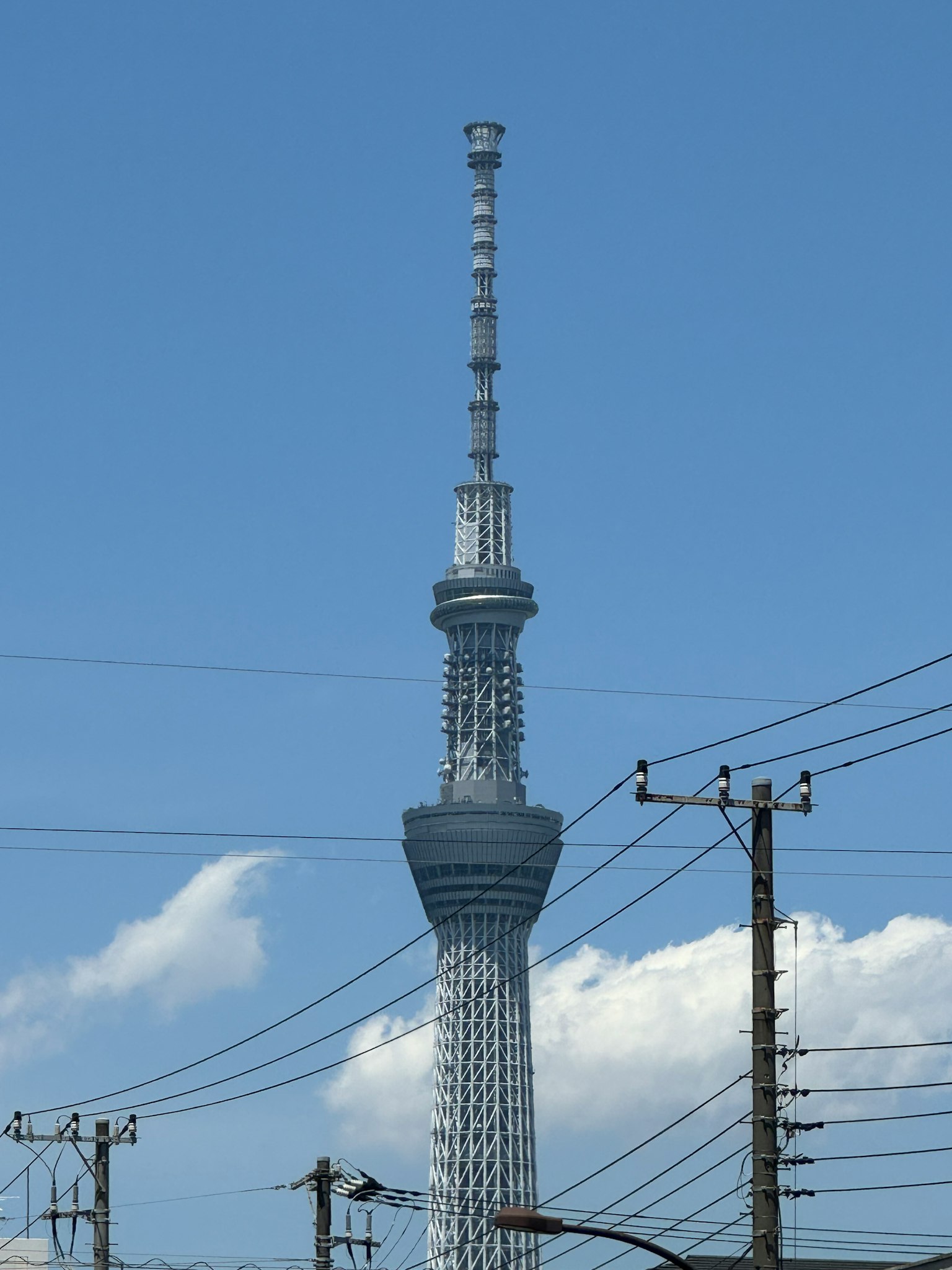 东京晴空下高耸的东京天空树