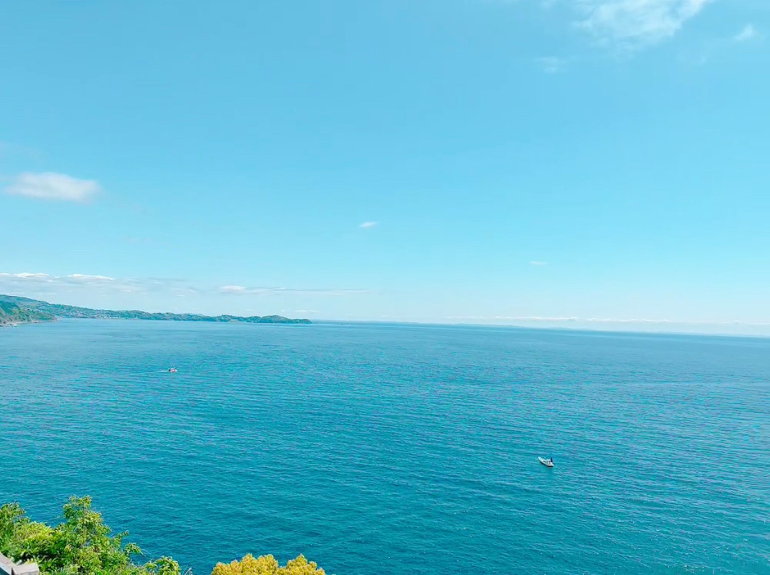 Vast blue sea under a clear sky