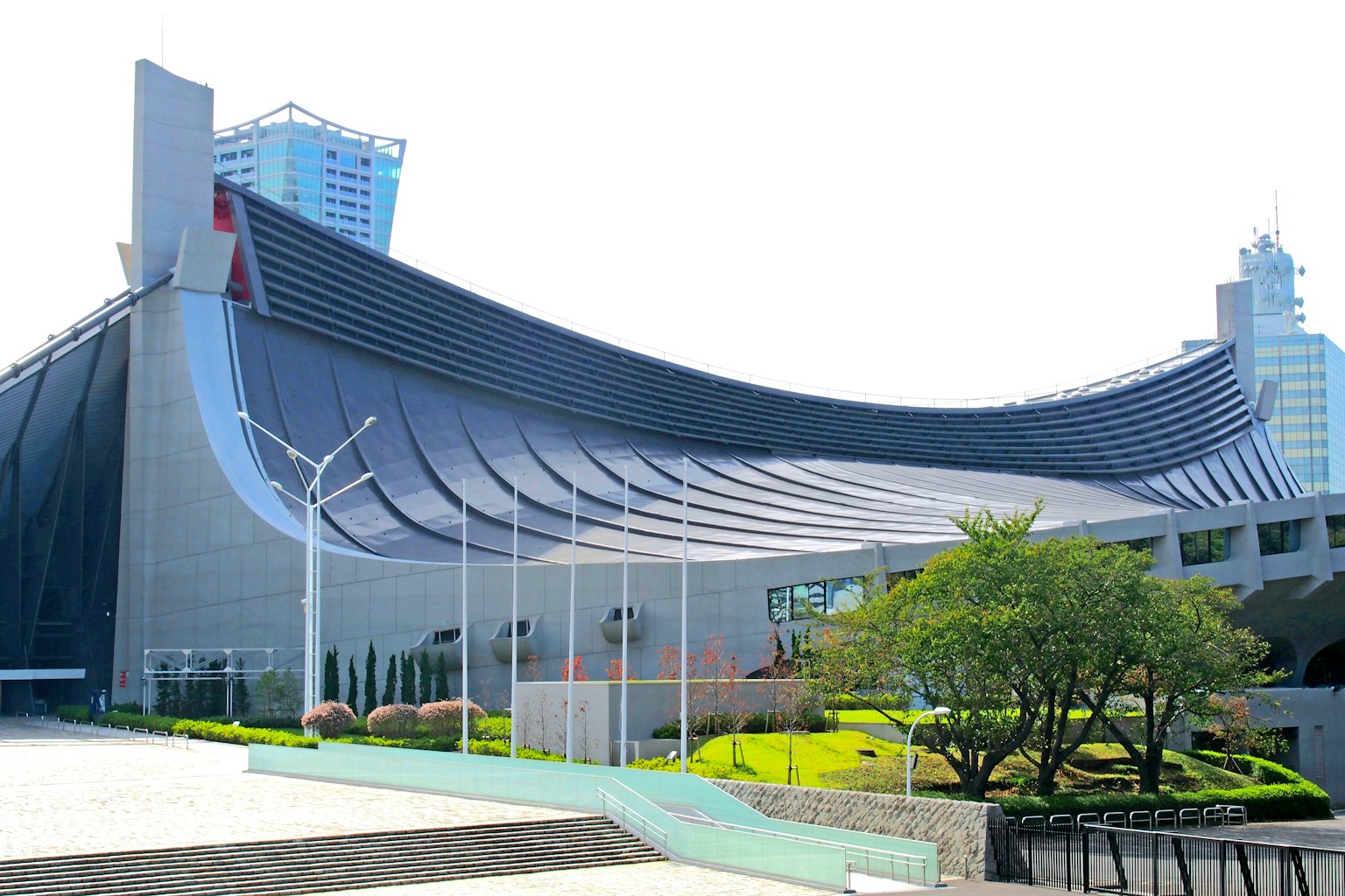 现代建筑，波浪形屋顶