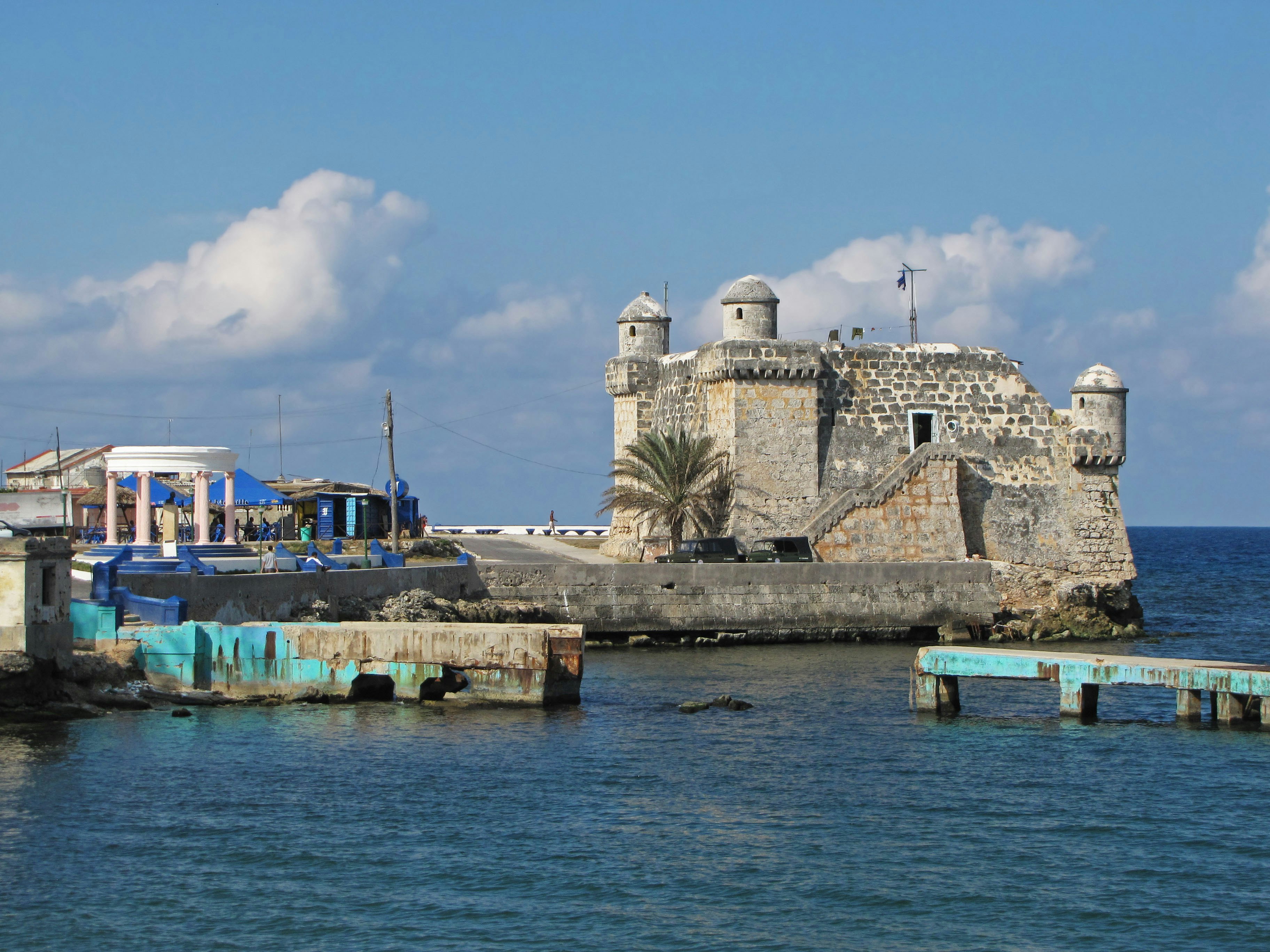 coastal fortress and harbor breakwater
