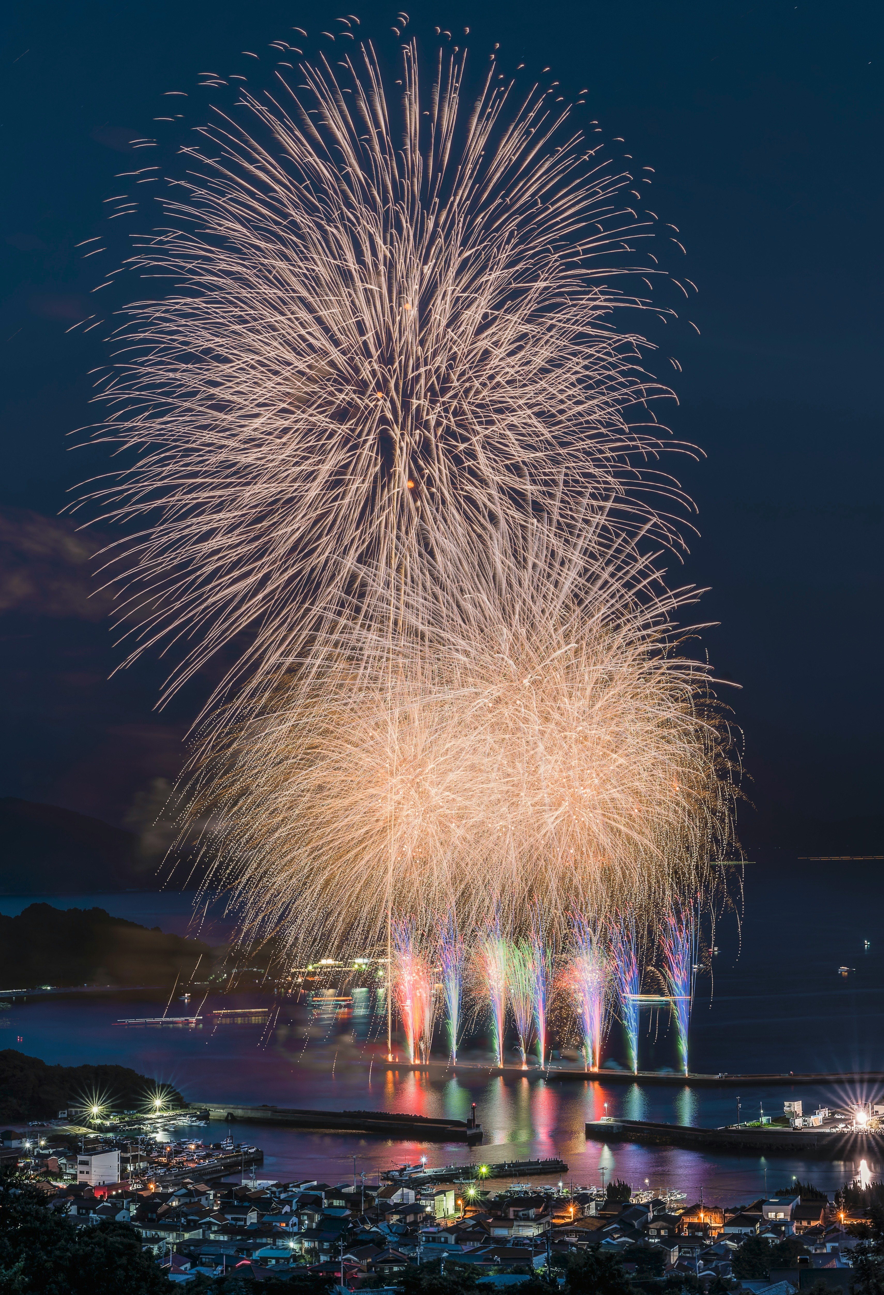 周防大岛烟花大会2025海上绽放的烟火