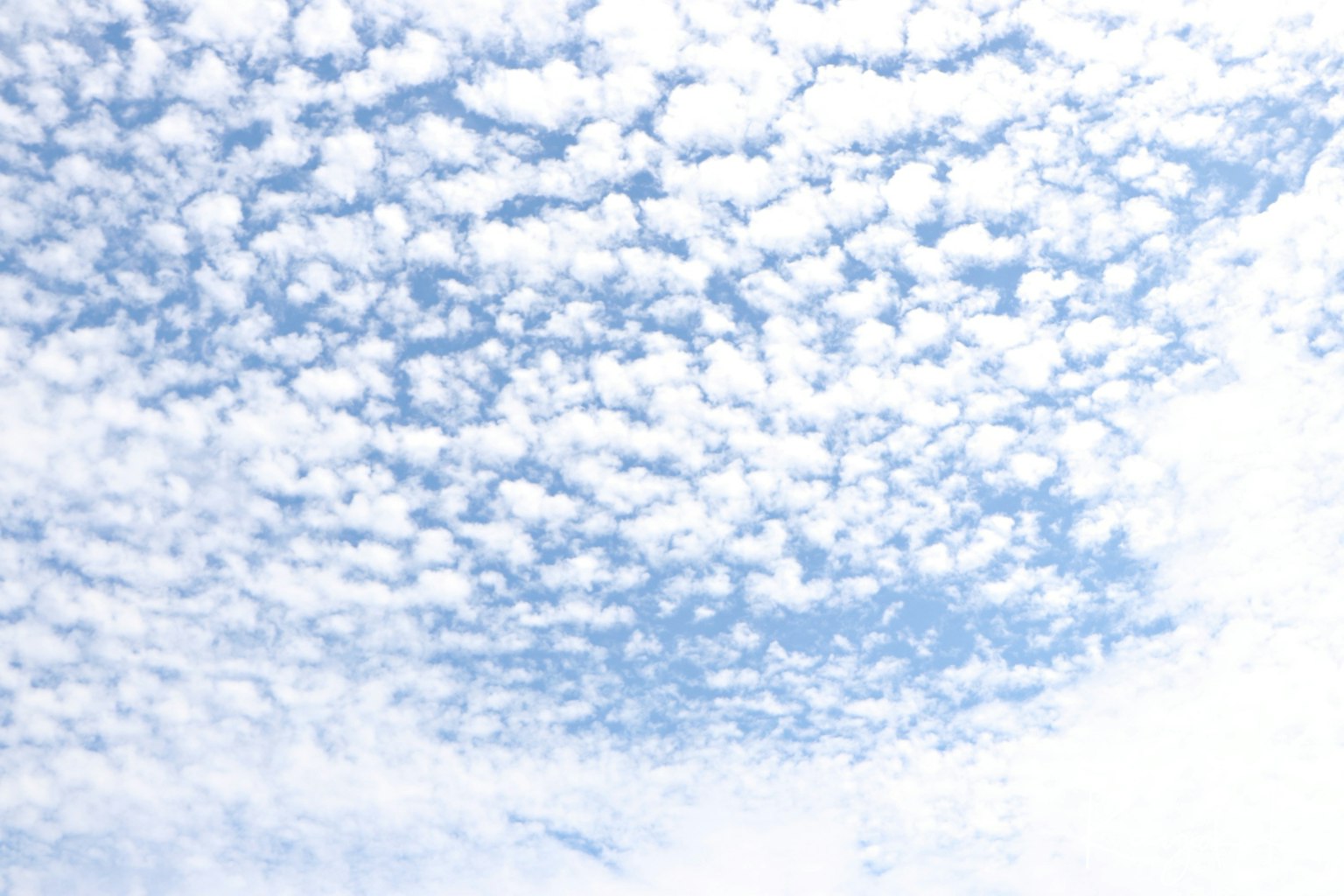 Langit biru luas dengan awan putih yang tersebar