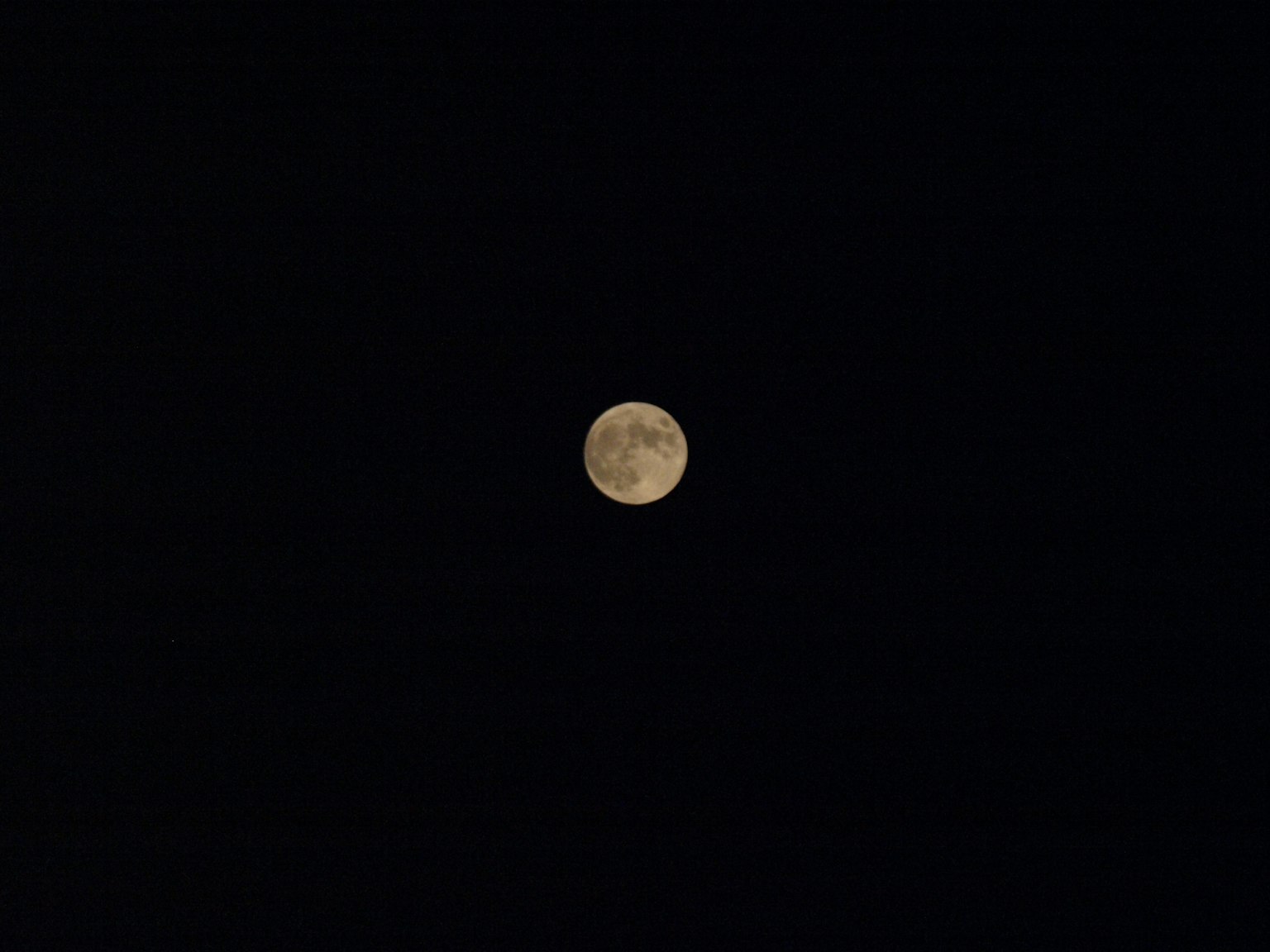 Bulan terang di langit malam