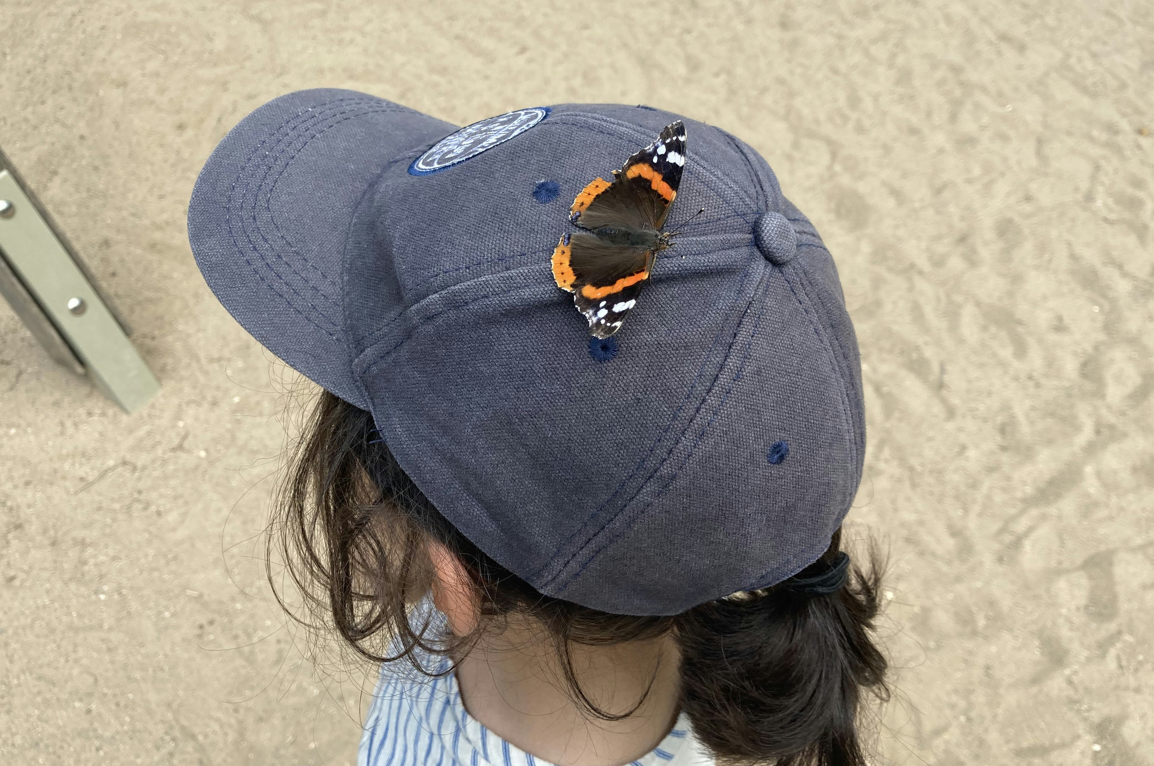side profile of a person wearing a cap