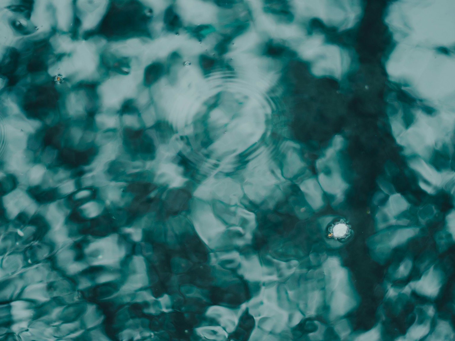 Image d'eau turquoise avec de belles ondulations et reflets
