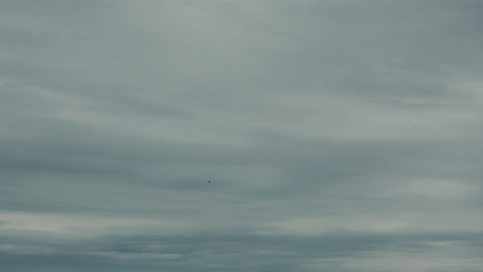 Layers of blue sky and clouds merging together