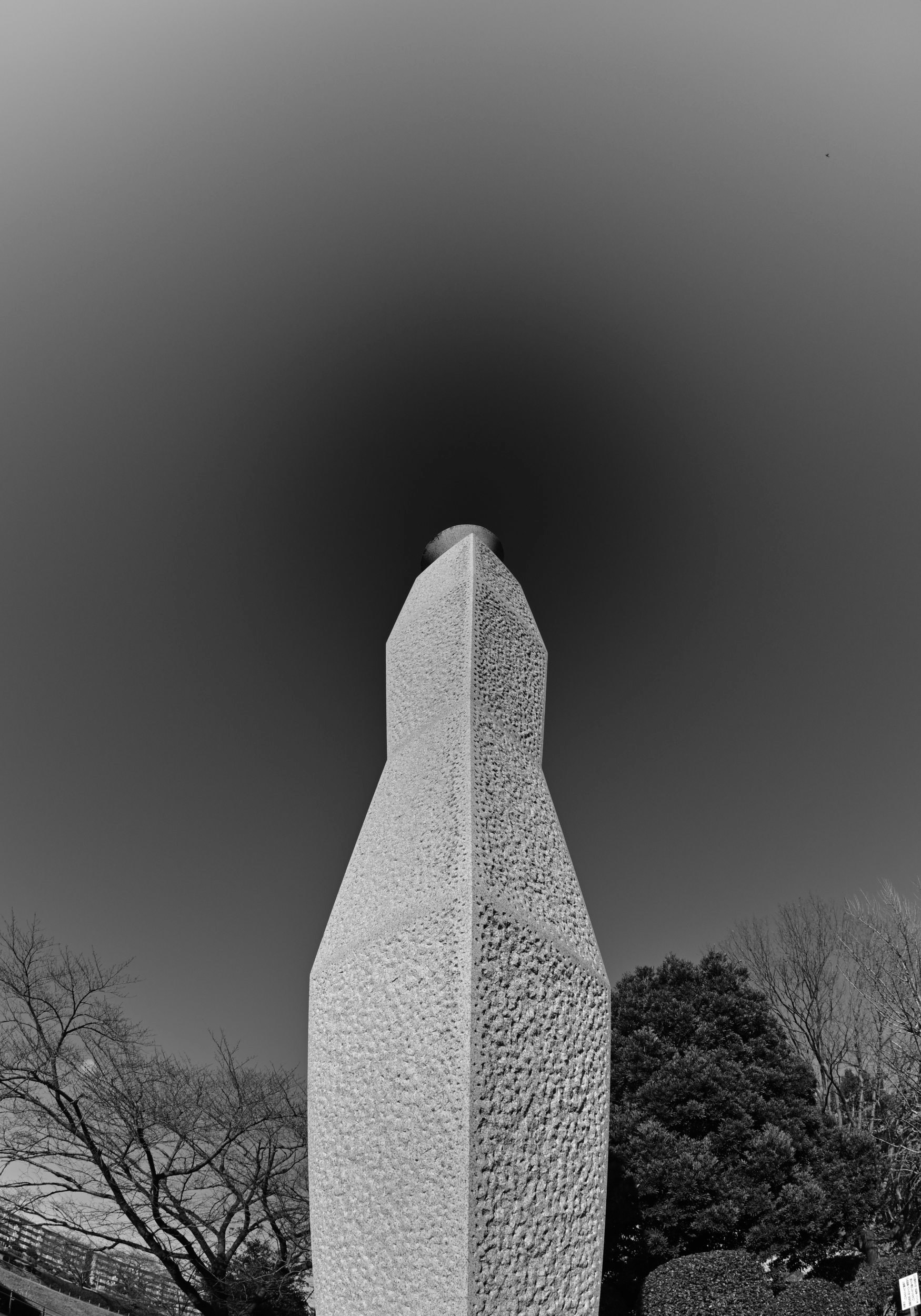 monument in a nearby park