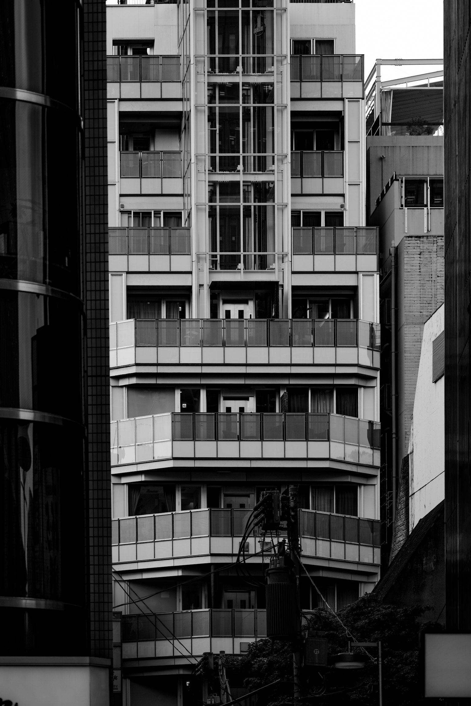 ทิวทัศน์เมืองที่มีลักษณะของอาคารสมัยใหม่