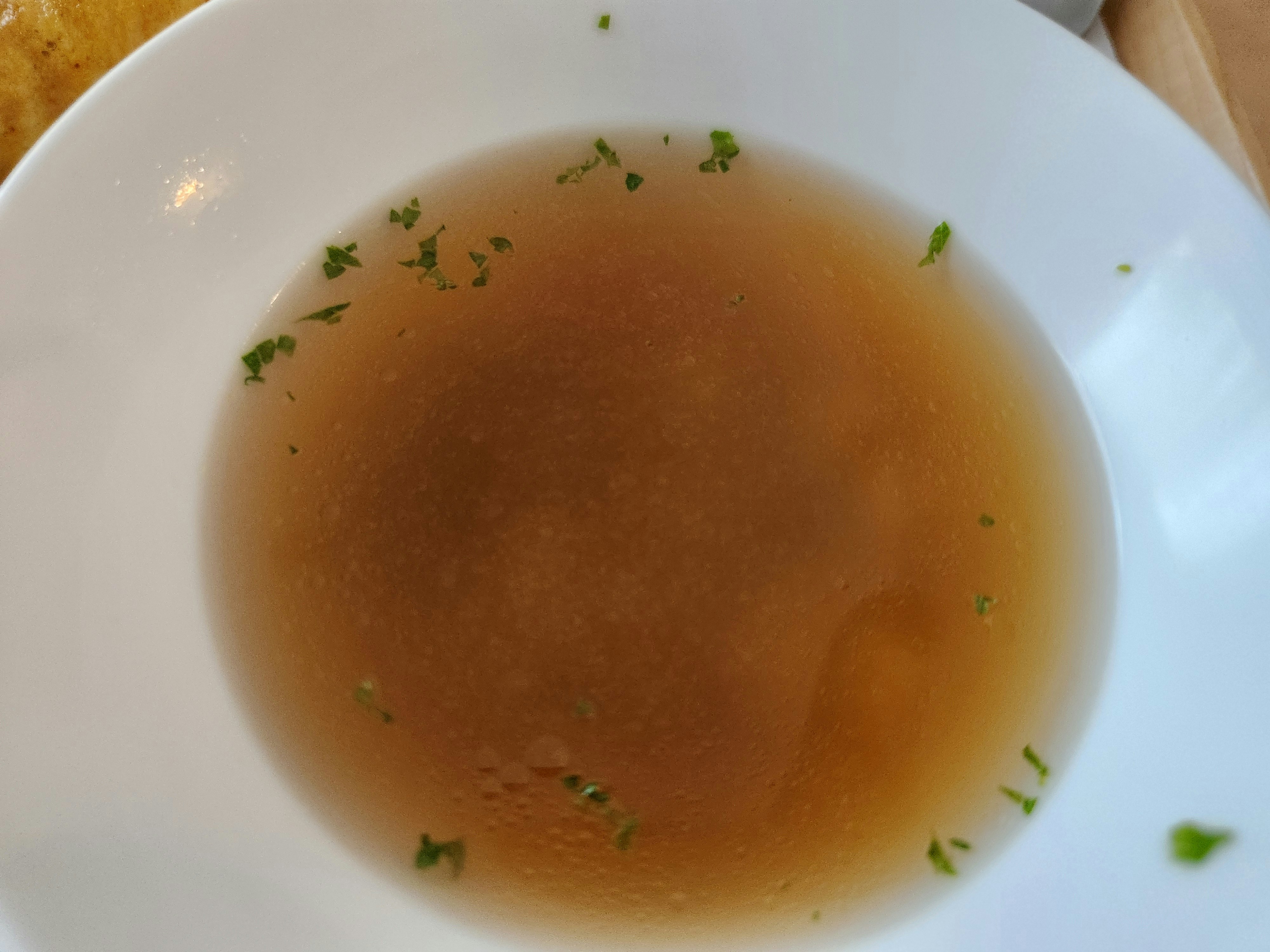 一碗汤的特写