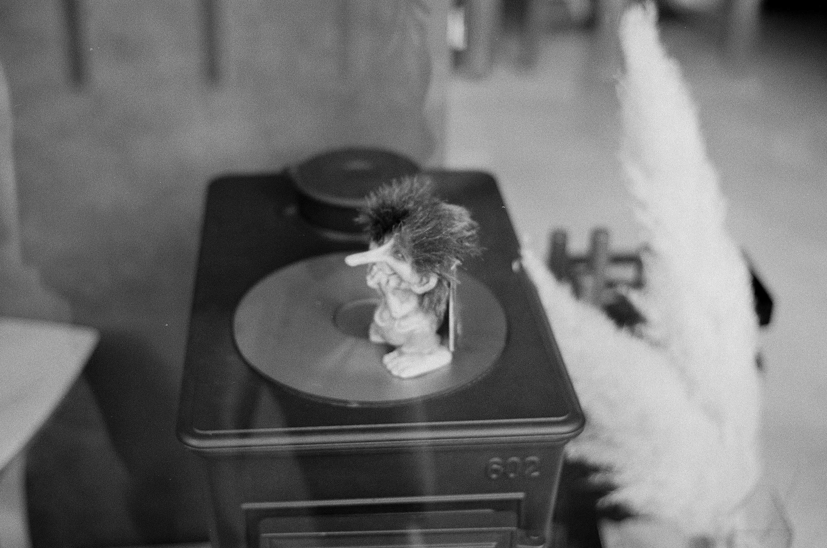 ingredients being cooked on a tabletop cooking device