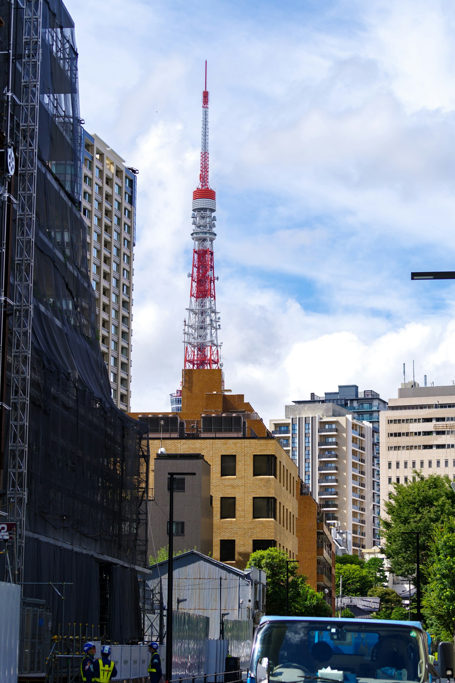 Cityscape featuring Tokyo Tower in the background