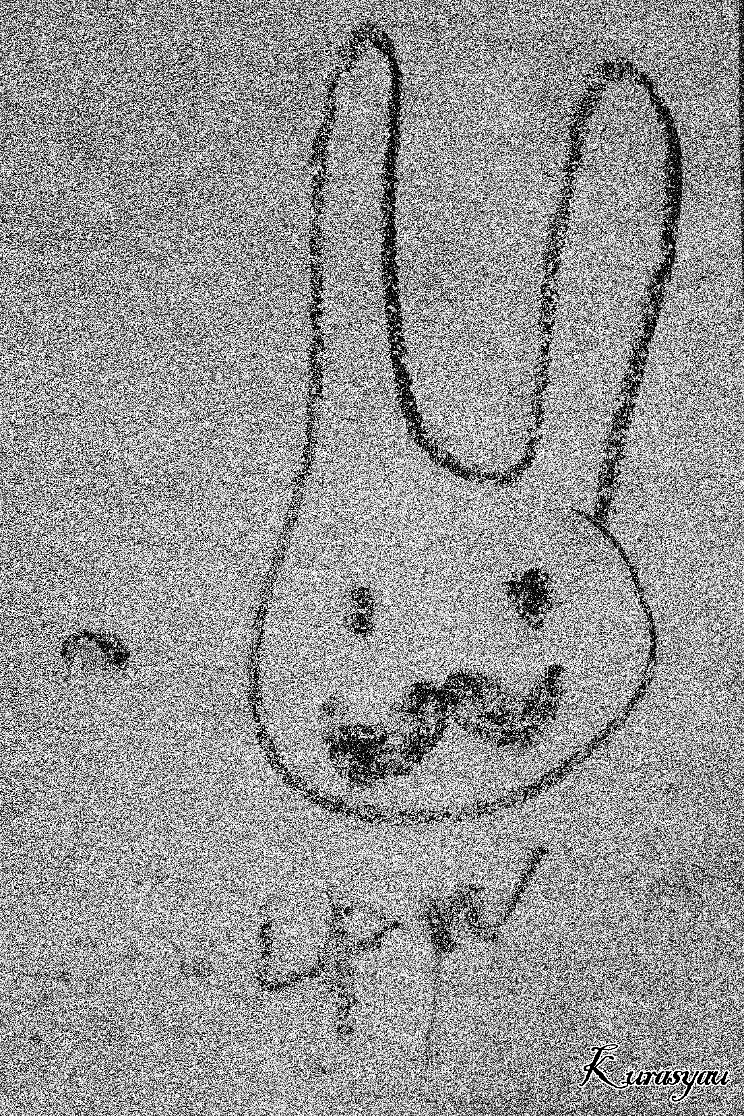 illustration de lapin style dessin à la main