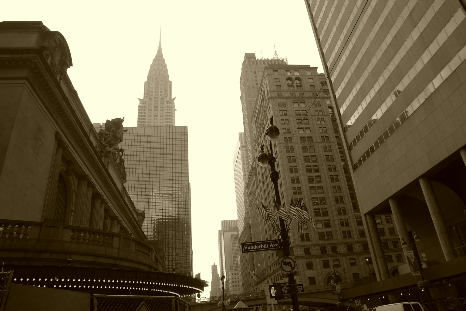 New York City skyline featuring the Empire State Building