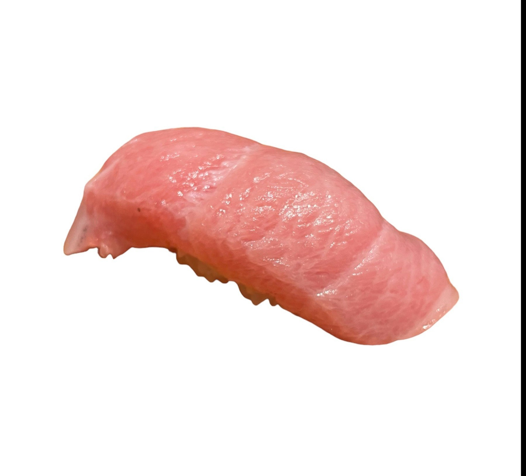 まぐろ大トロの握りのような切り身