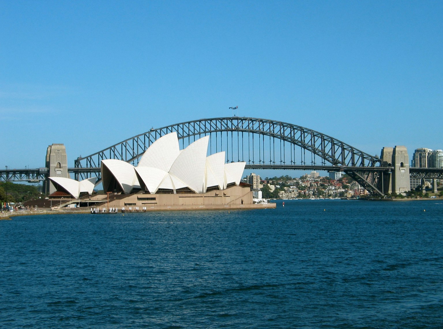 Sydney Opera House and Sydney Harbour Bridge view