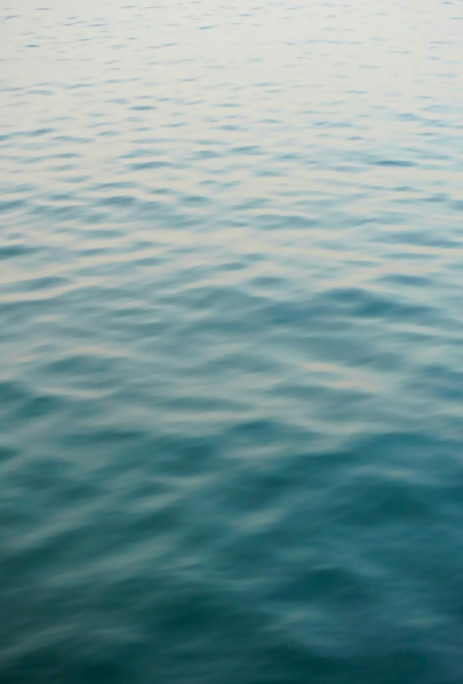 穏やかな水面の波紋が広がる青い海の画像