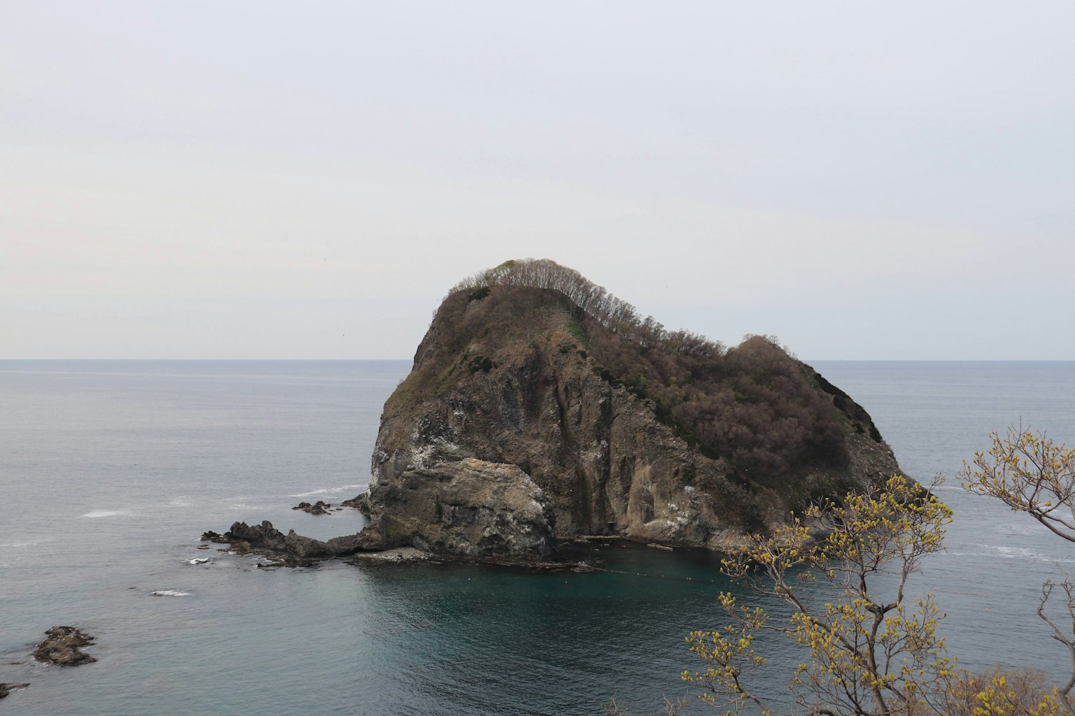 海洋中小岛的风景