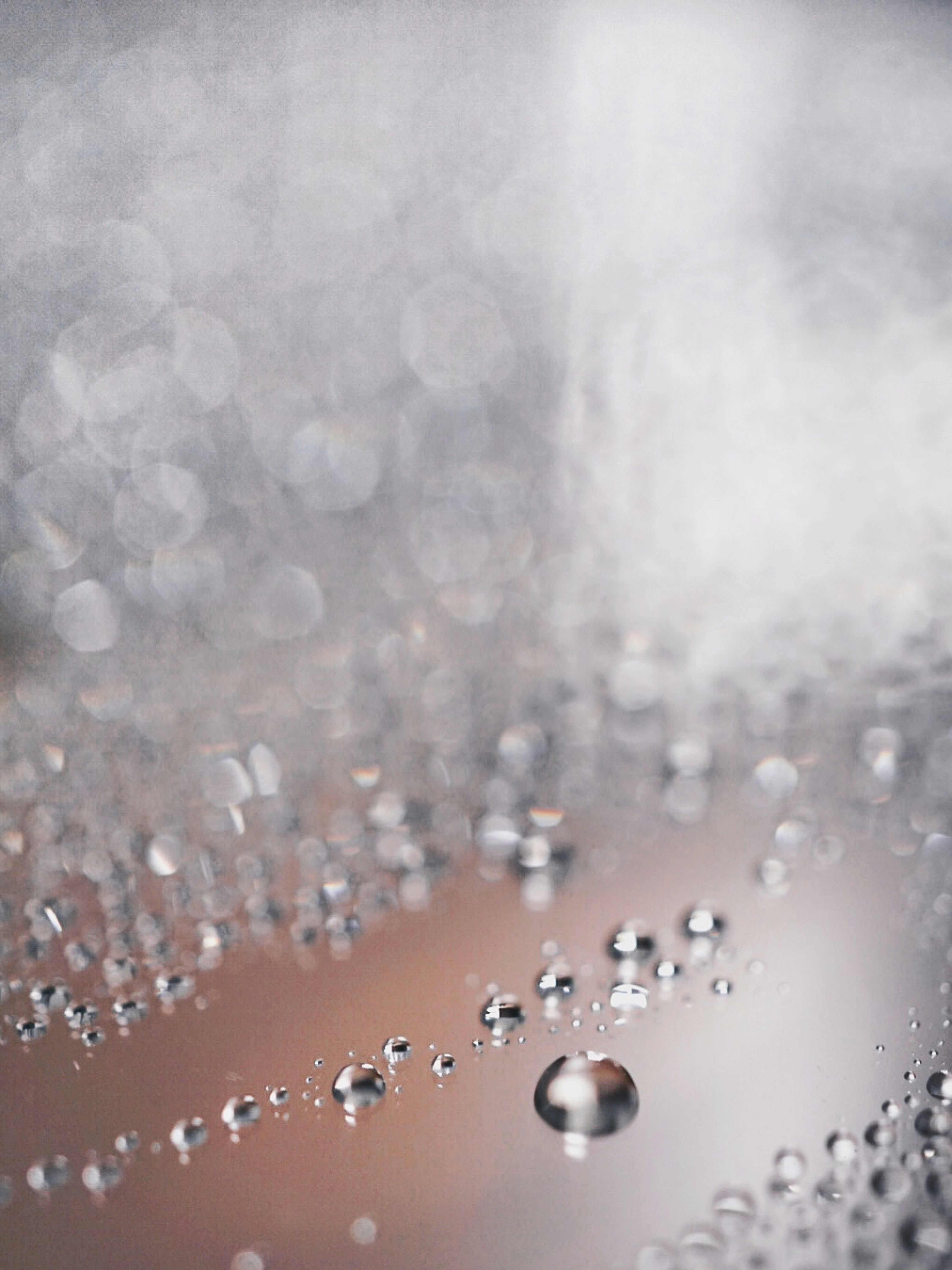 bokeh tetesan air pada latar belakang lembut