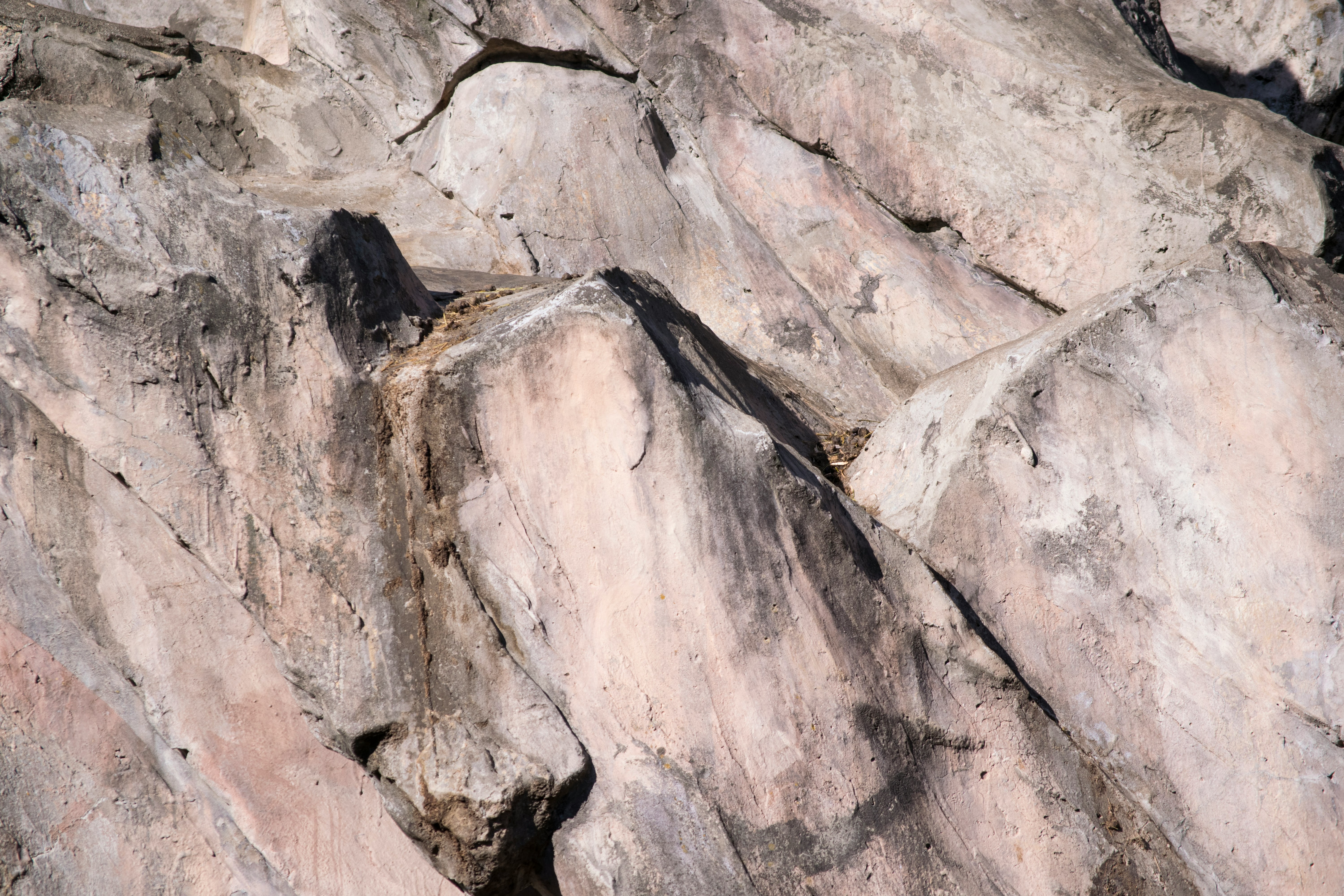 layered rock texture with cracks