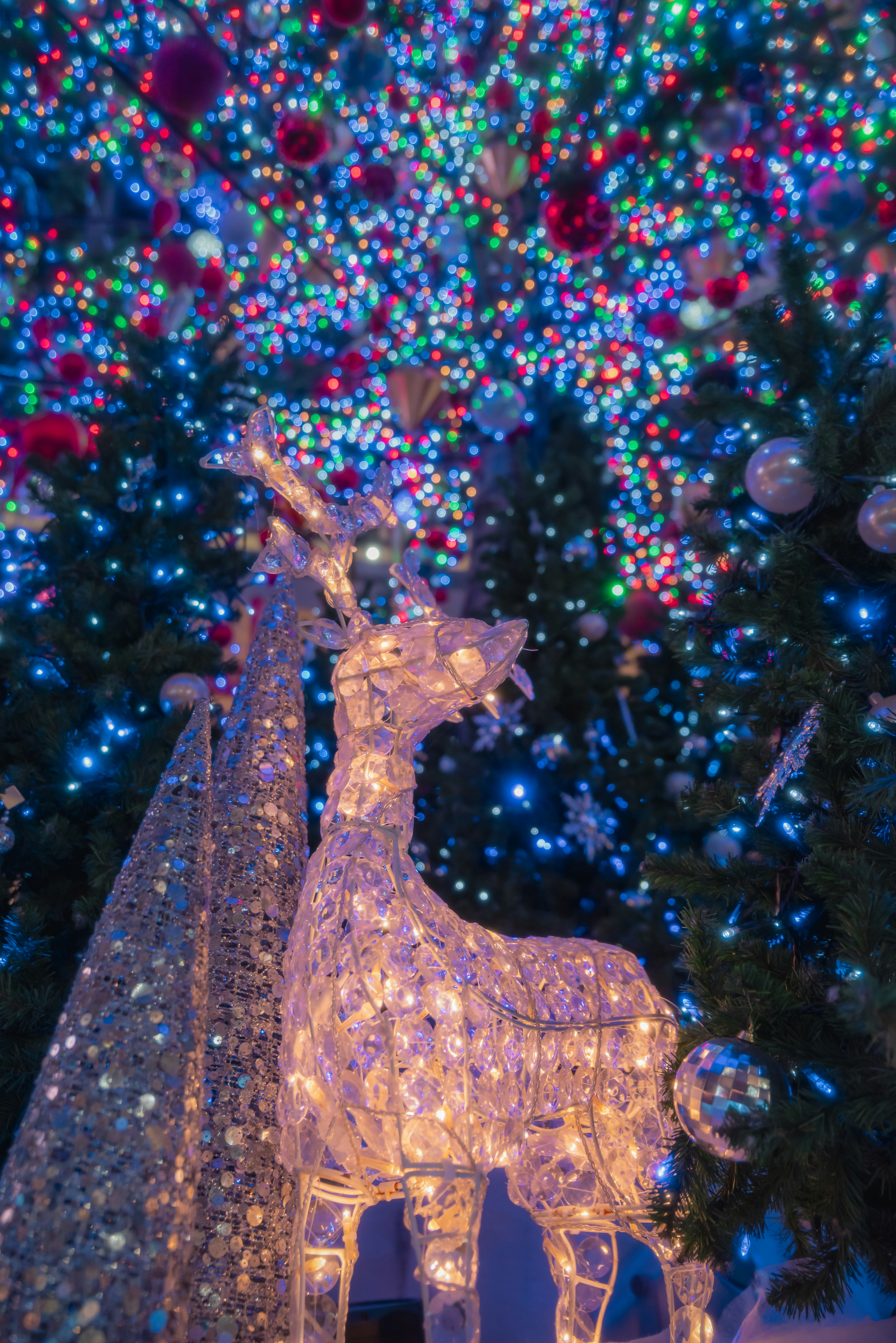 發光森林裡的馴鹿燈飾（札幌工廠）