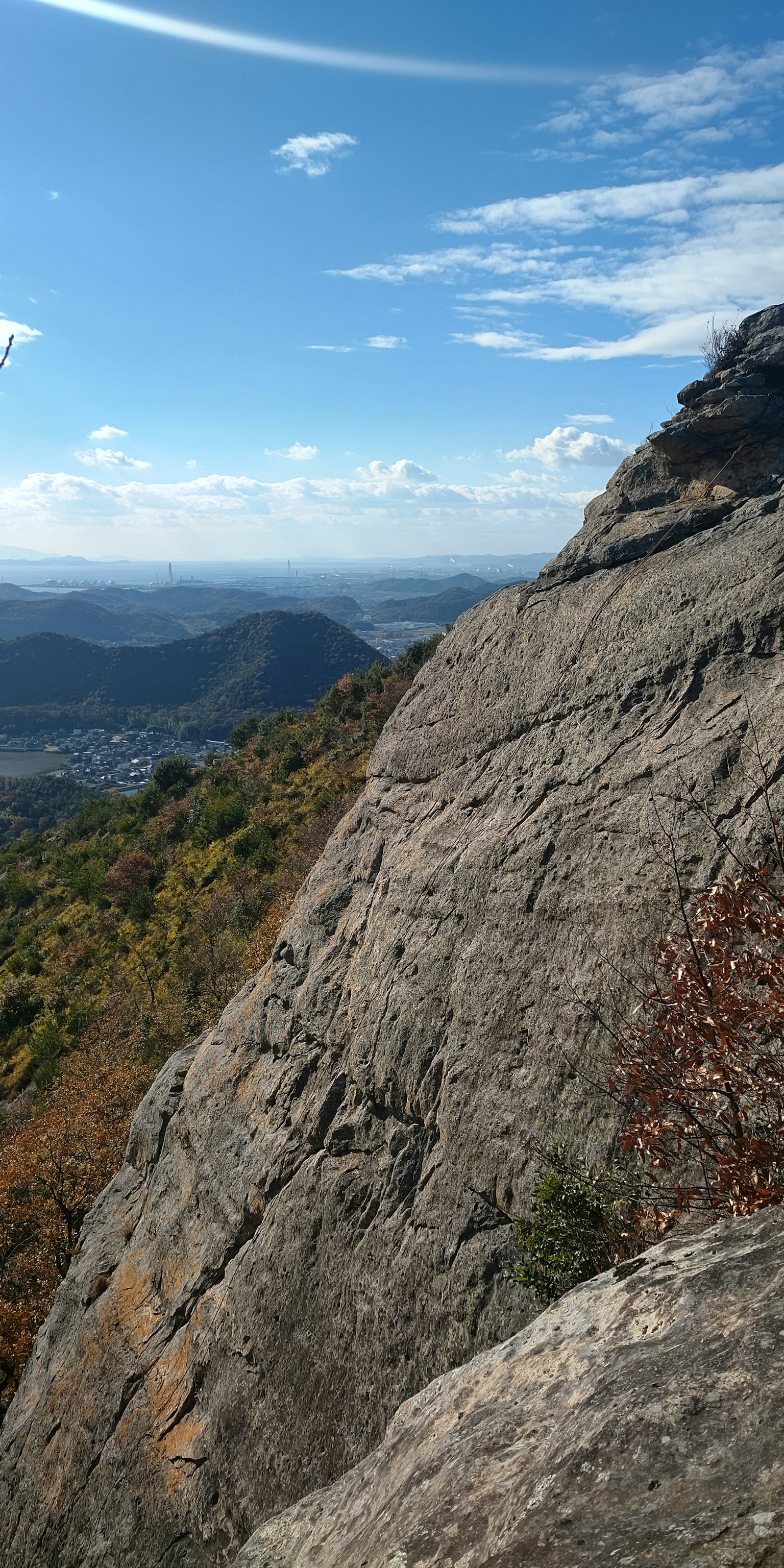 Rocky mountain landscape with clear blue sky